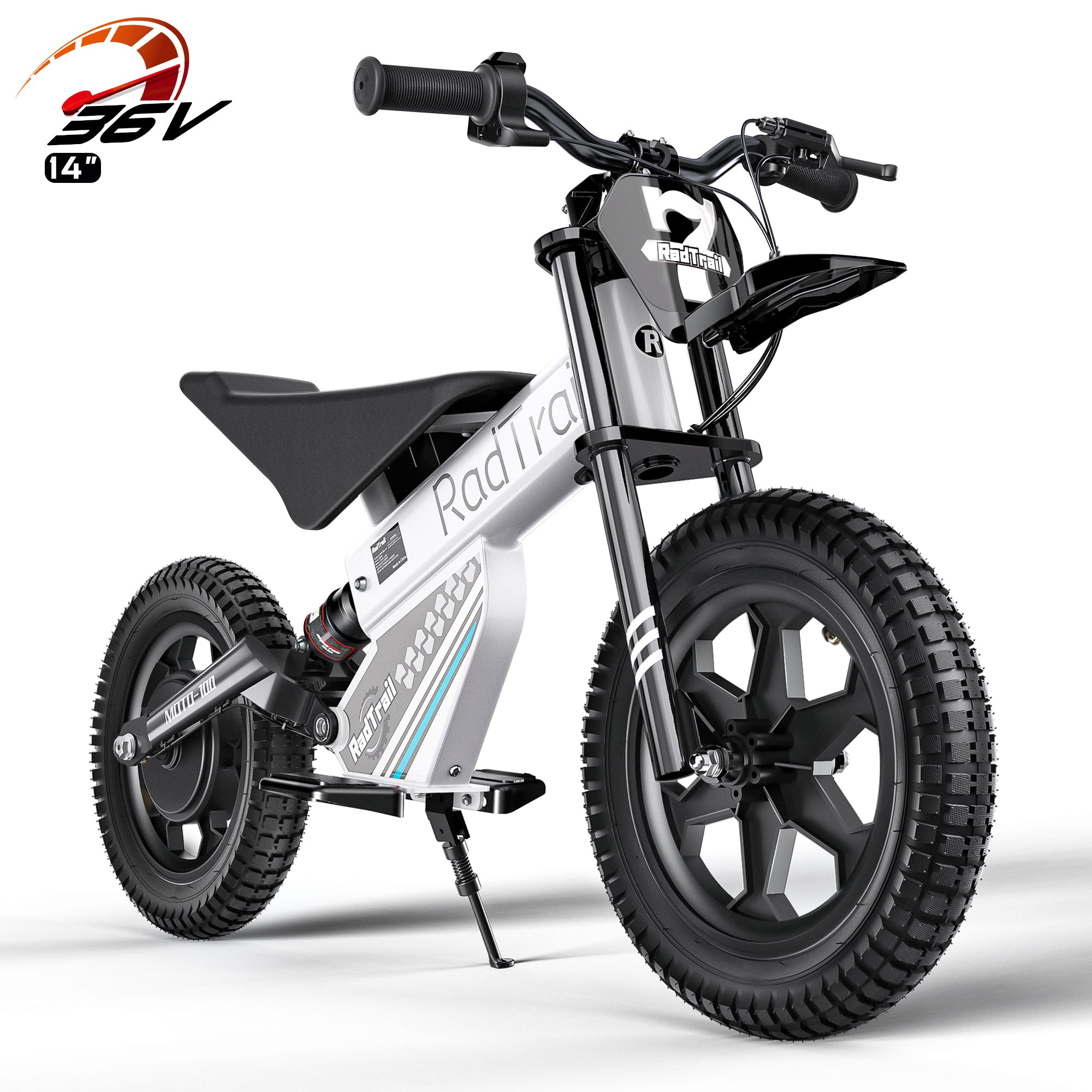 electric bicycle with kids seat ANPABO 36V 14" Kids Electric Off-Road Bike-blue
