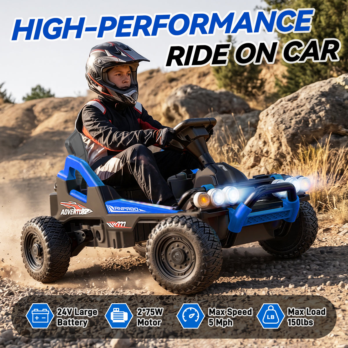 24V Off-Road Ride-On Car