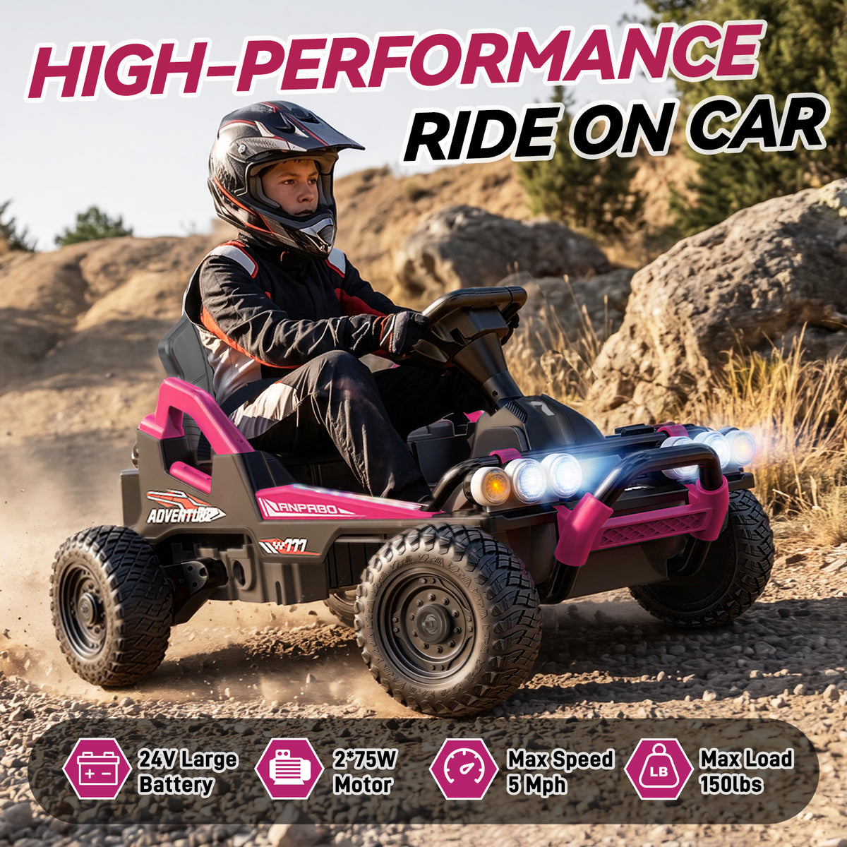 24V Off-Road Ride-On Car