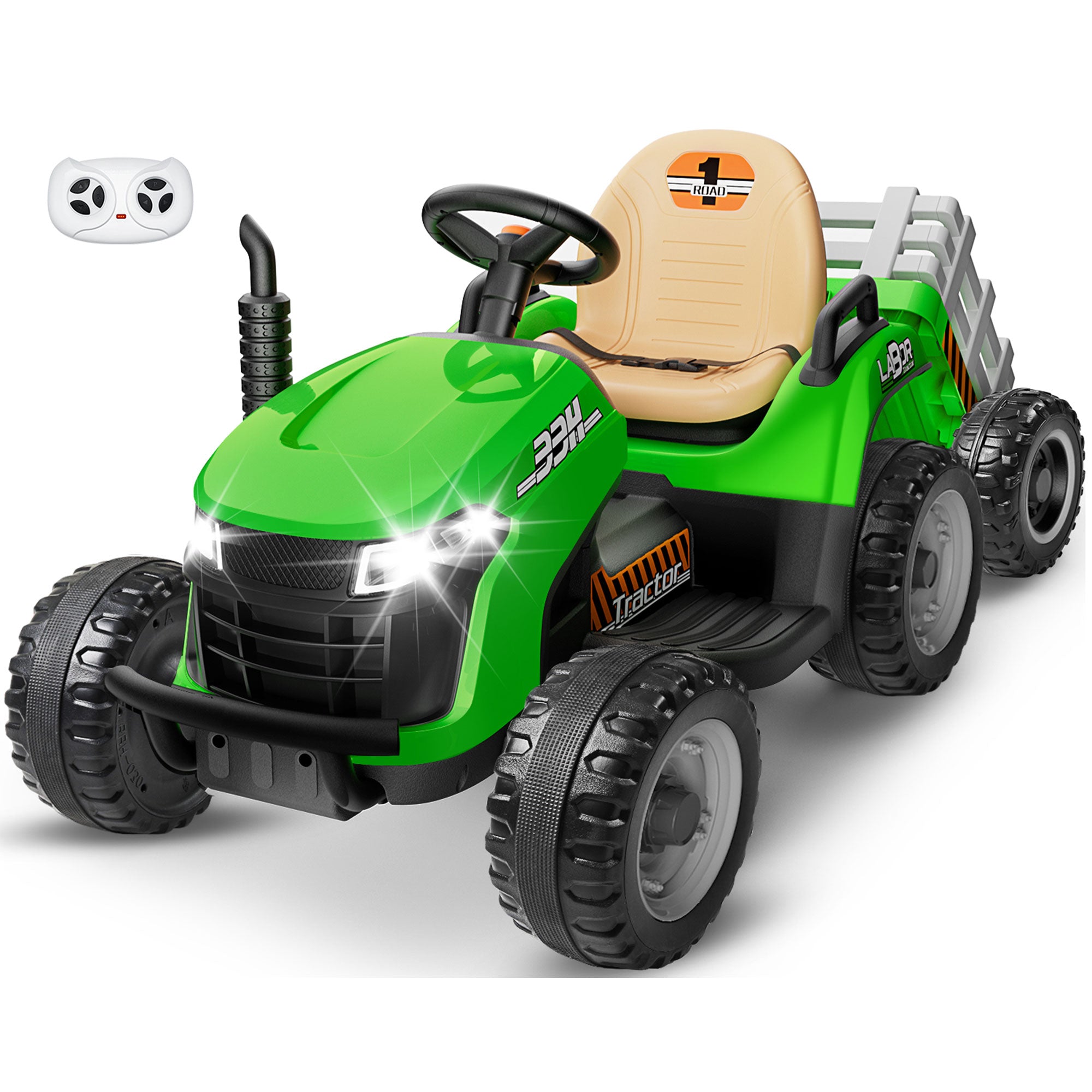 24V Ride-On Tractor with Trailer