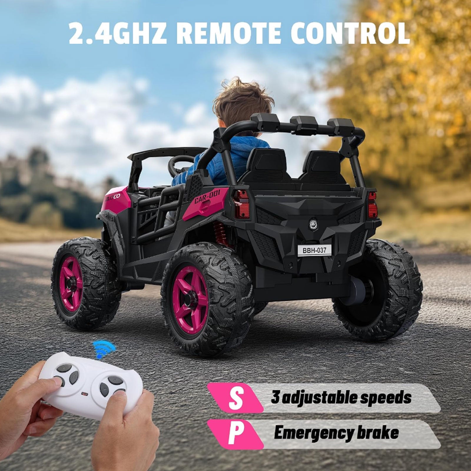 24V 4x200W 2-Seater Ride-On UTV