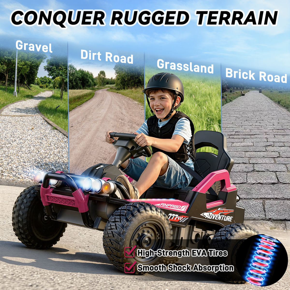24V Off-Road Ride-On Car