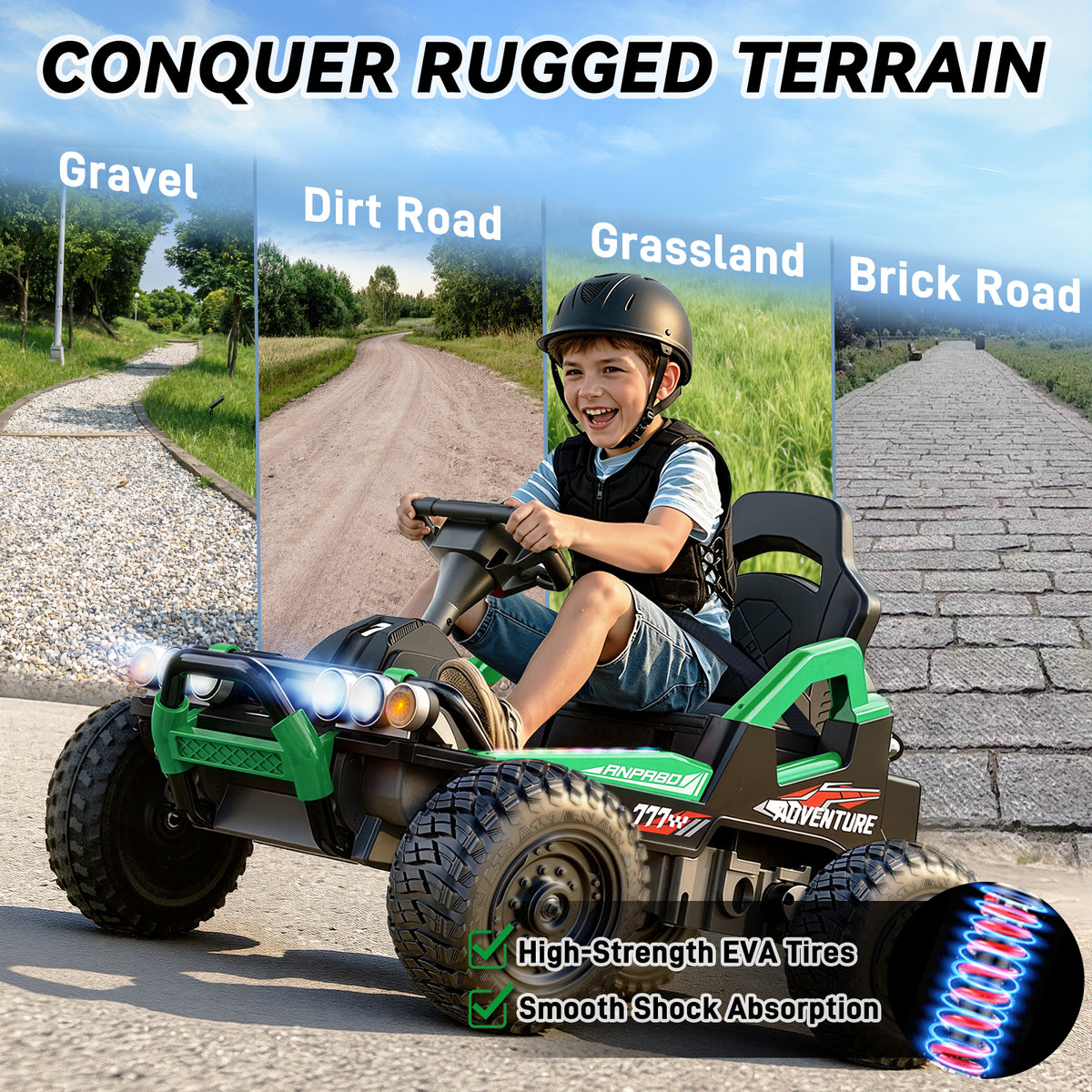 24V Off-Road Ride-On Car