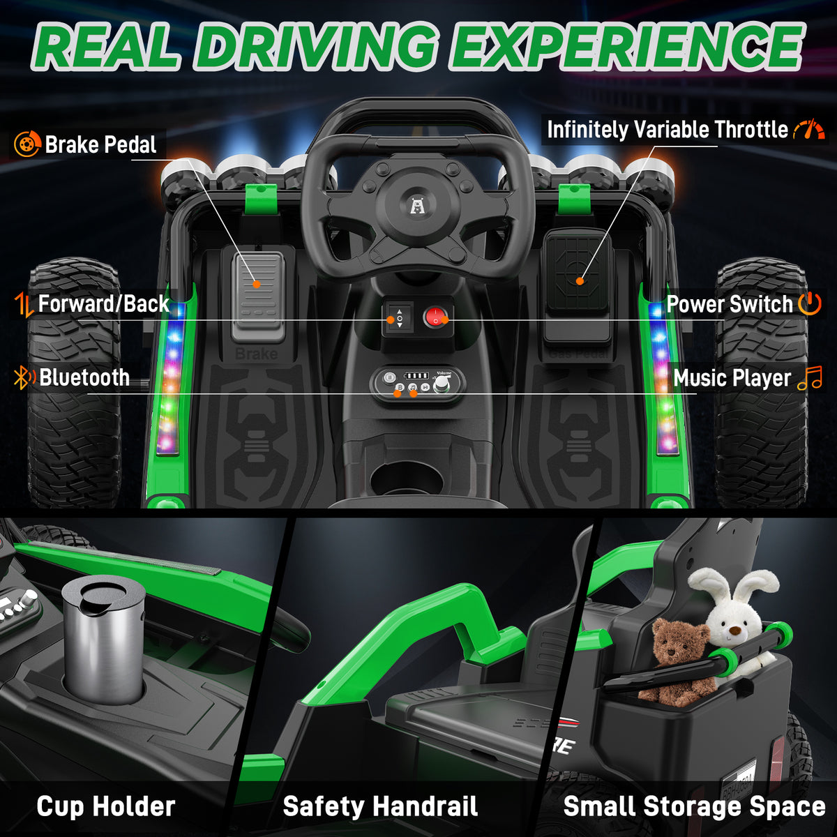 24V Off-Road Ride-On Car