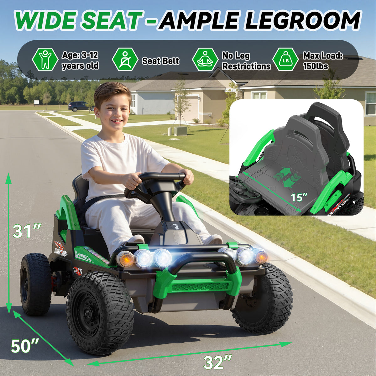 24V Off-Road Ride-On Car