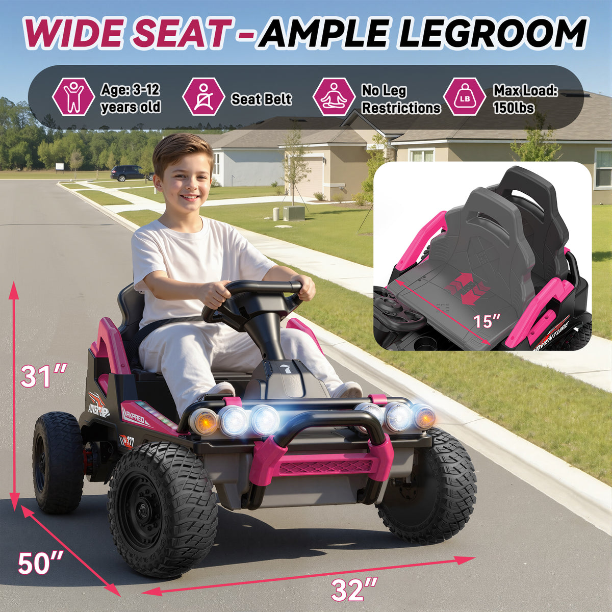 24V Off-Road Ride-On Car