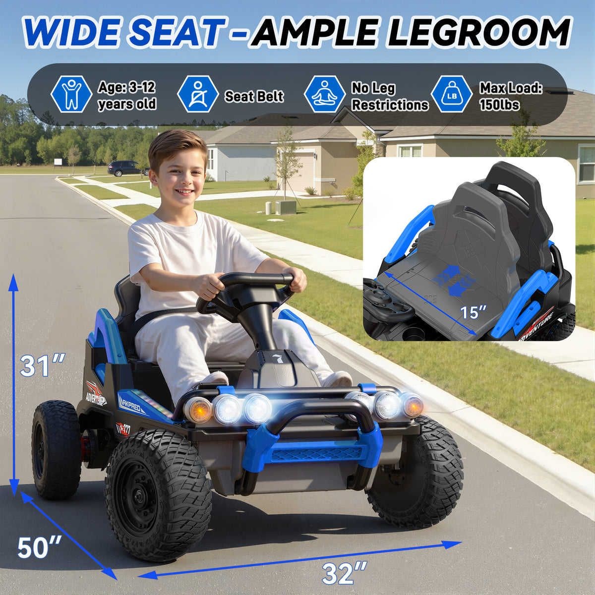 24V Off-Road Ride-On Car