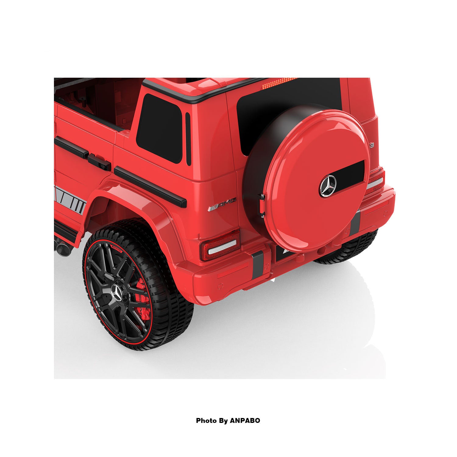 12V 2-Seater Mercedes-Benz Licensed G63 Kids Ride On Car/SUV with Remote Control-red