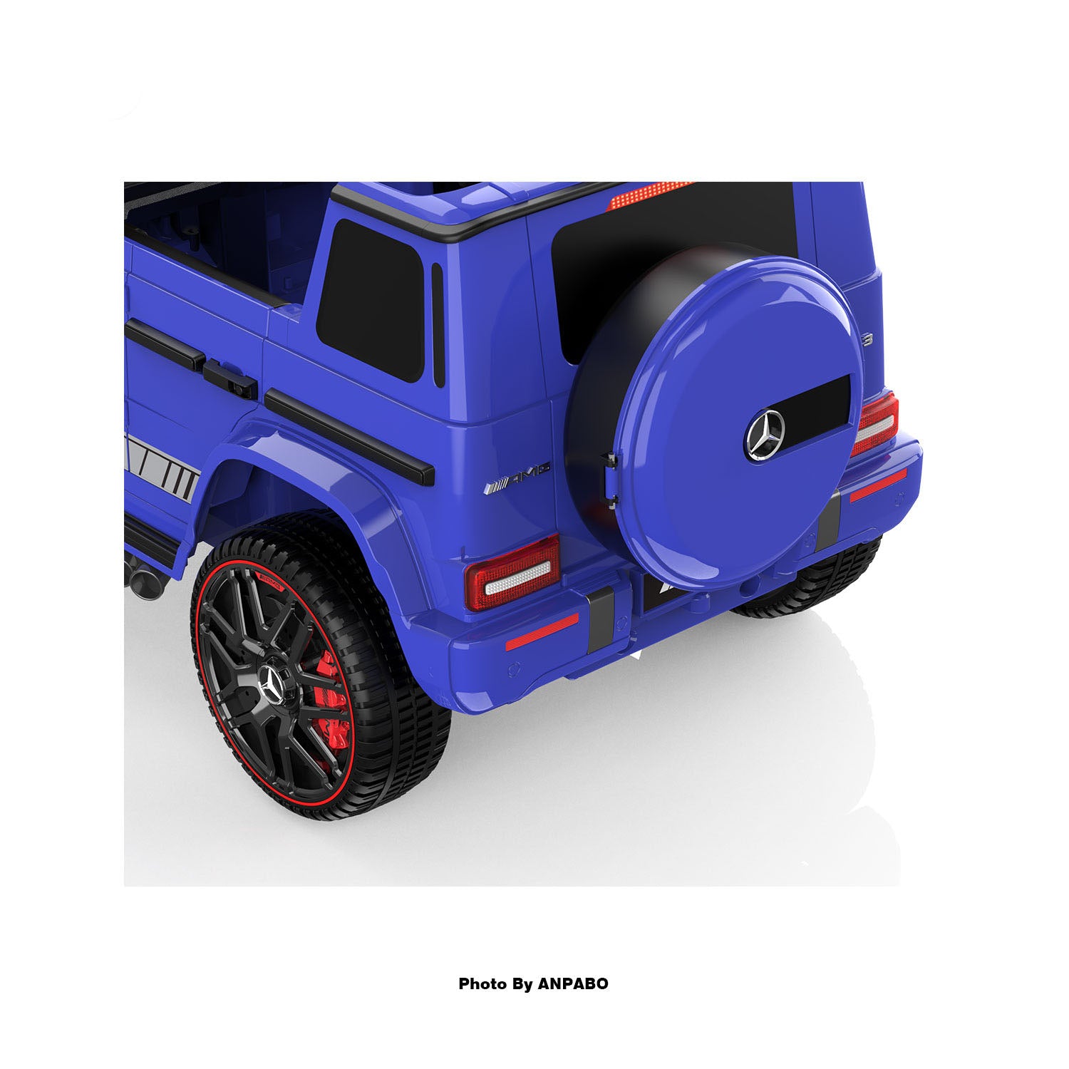 12V 2-Seater Mercedes-Benz Licensed G63 Kids Ride On Car/SUV with Remote Control-blue