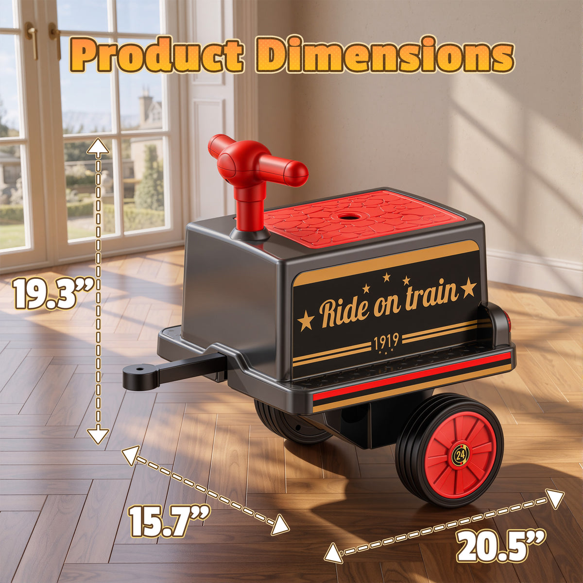 12V Trackless Ride-On Train Set
