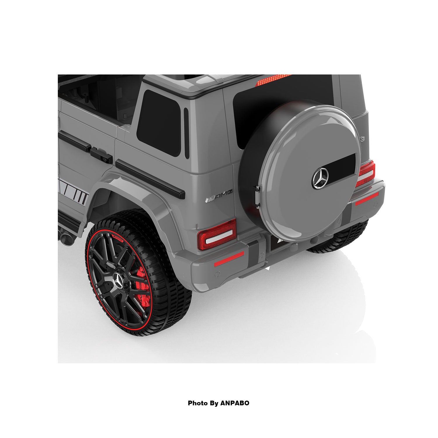 12V 2-Seater Mercedes-Benz Licensed G63 Kids Ride On Car/SUV with Remote Control-gray