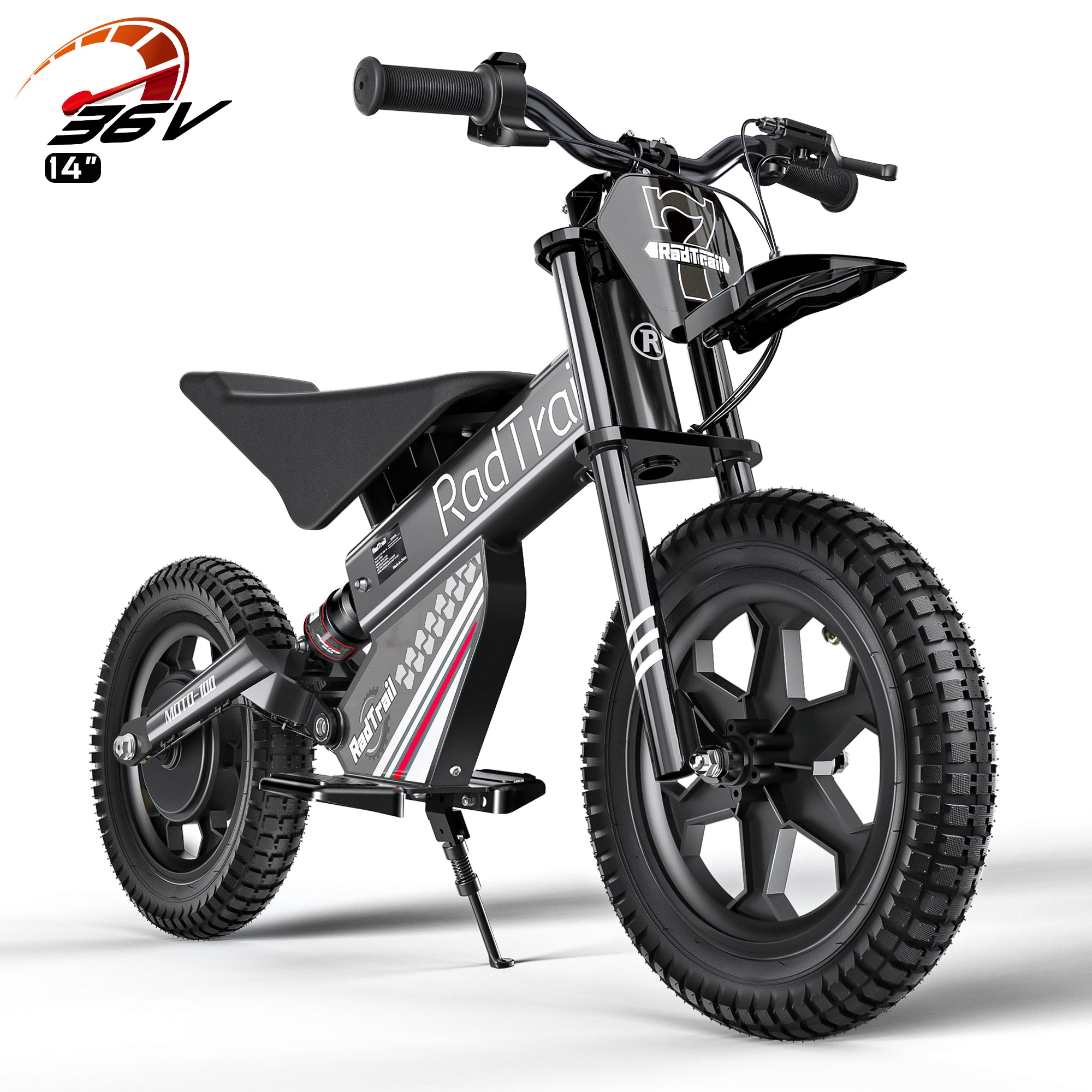 ANPABO  36V 14" Kids Electric Off-Road Bike-black