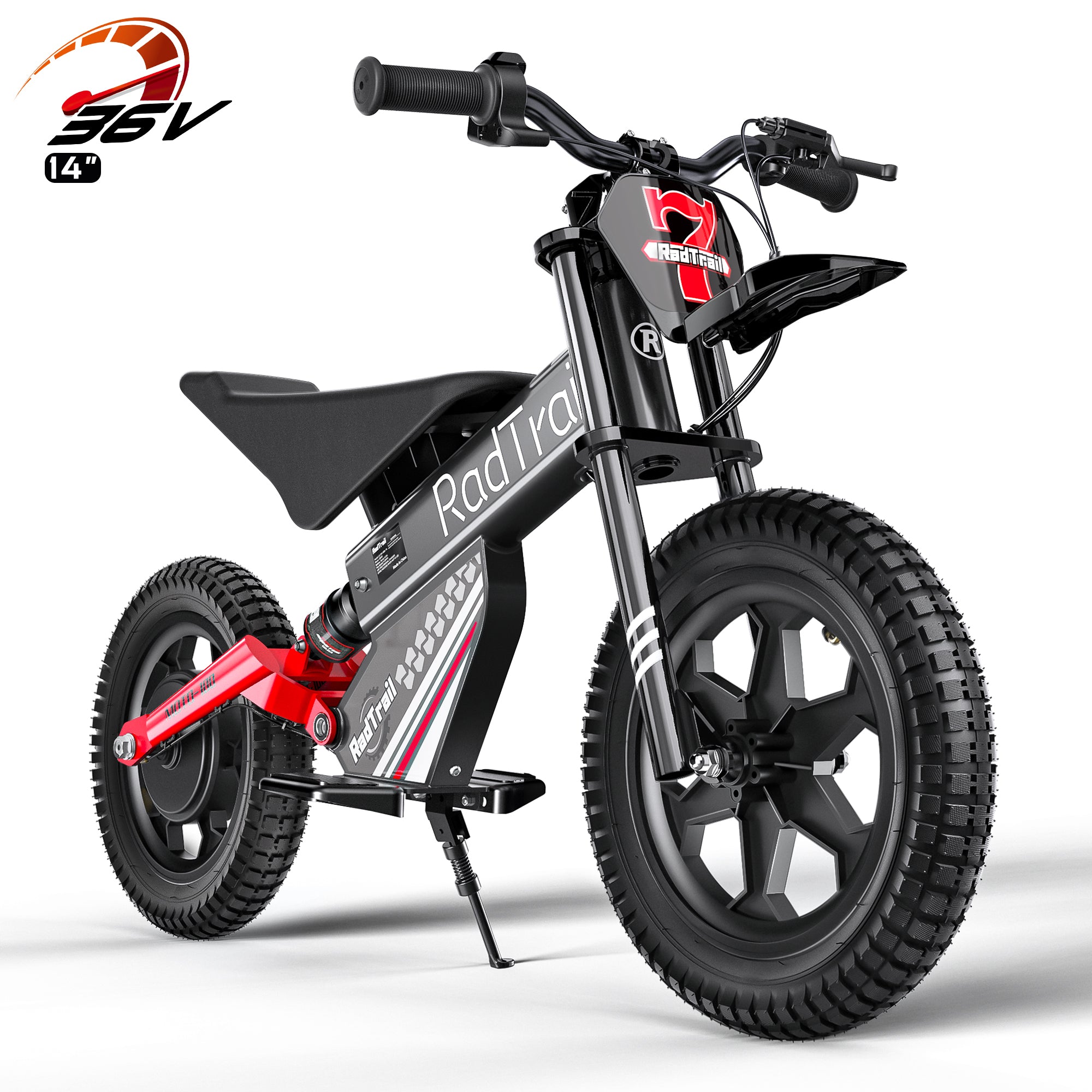ANPABO  36V 14" Kids Electric Off-Road Bike-red