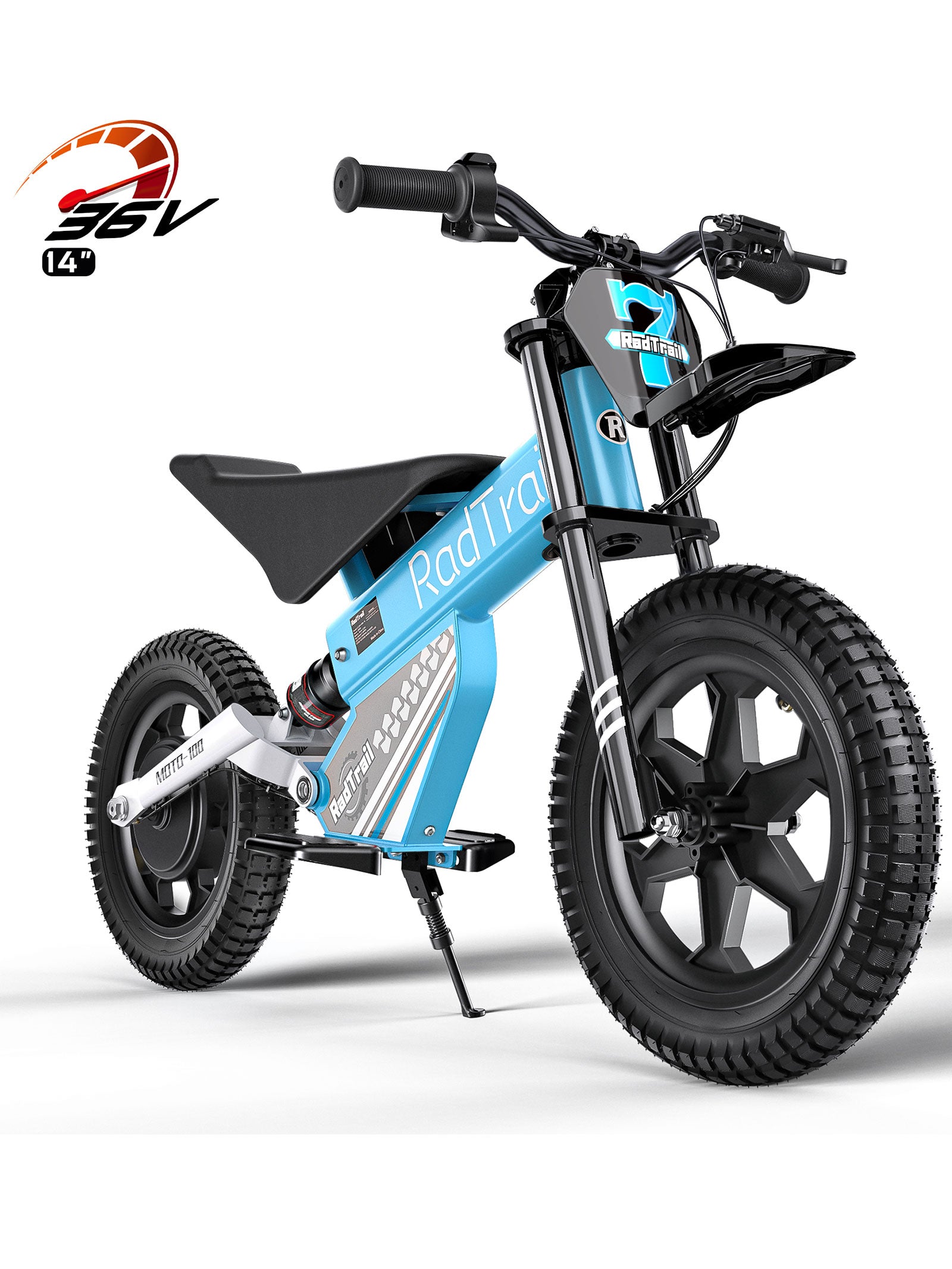 ANPABO  36V 14" Kids Electric Off-Road Bike-blue