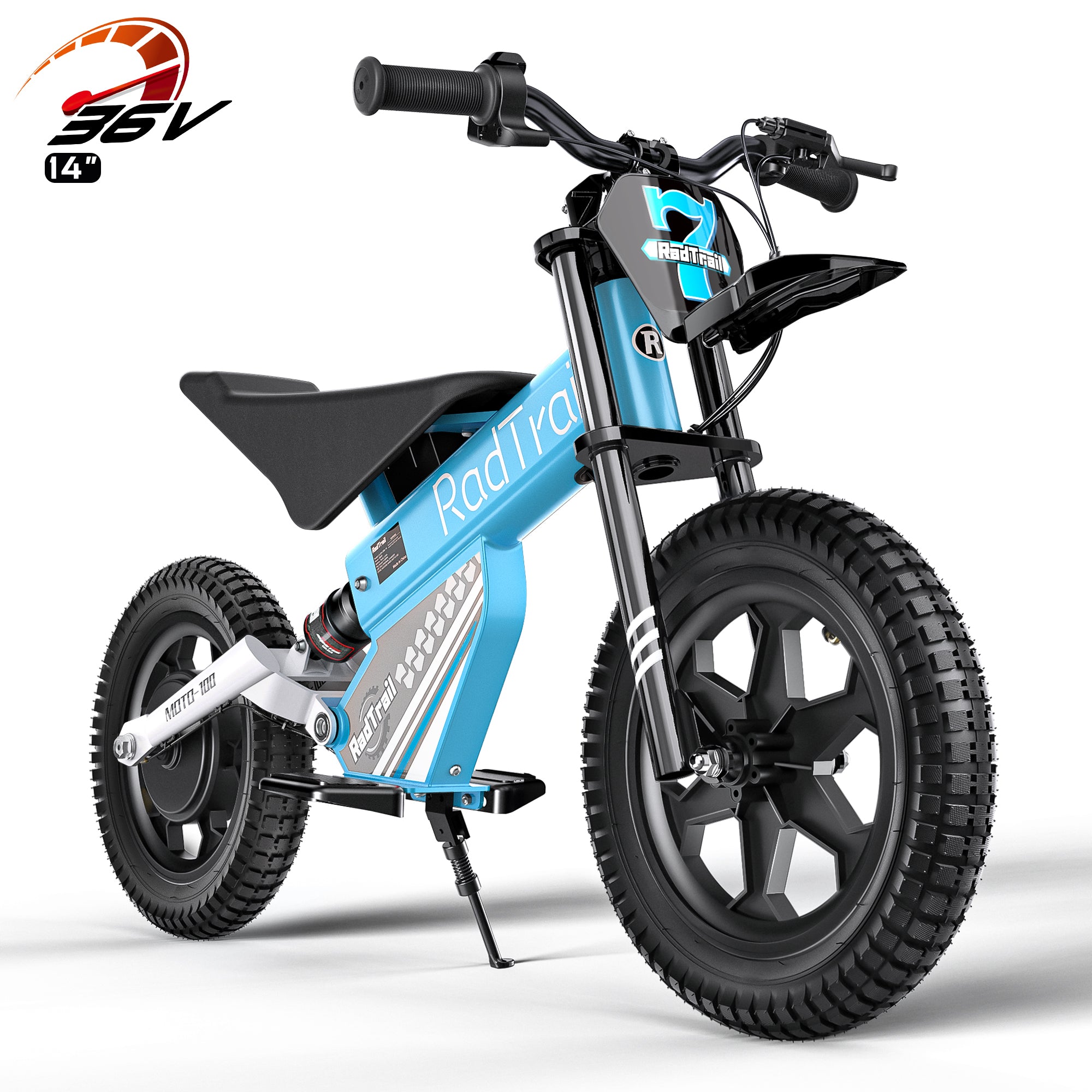 ANPABO  36V 14" Kids Electric Balance Bike-blue