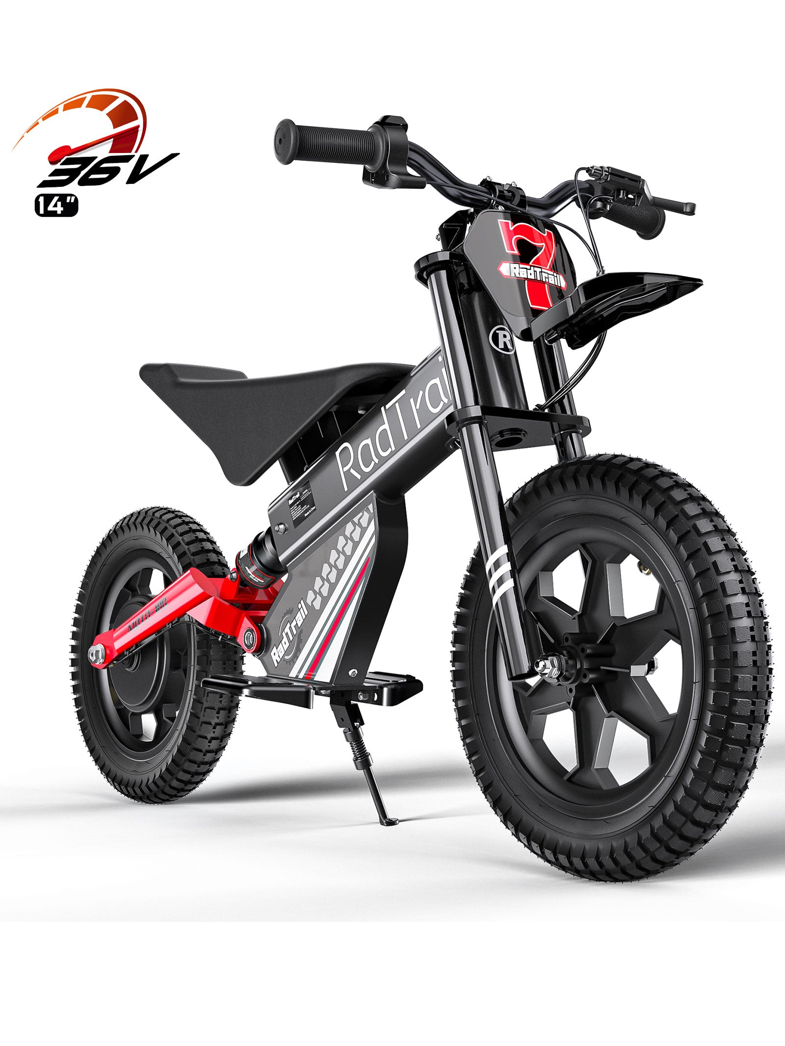 ANPABO  36V 14" Kids Electric Off-Road Bike-red
