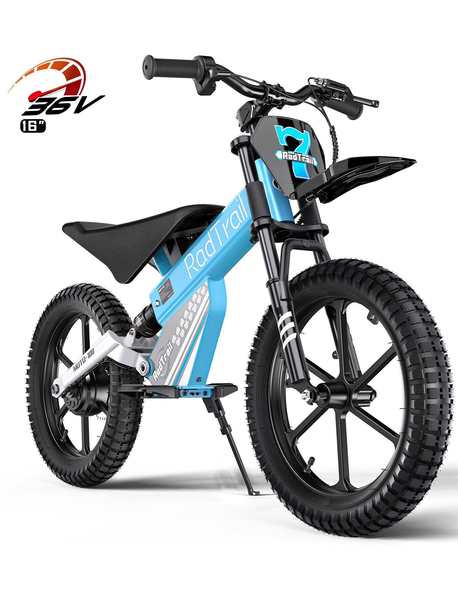 ANPABO  36V 16" Kids Electric Off-Road Bike-blue