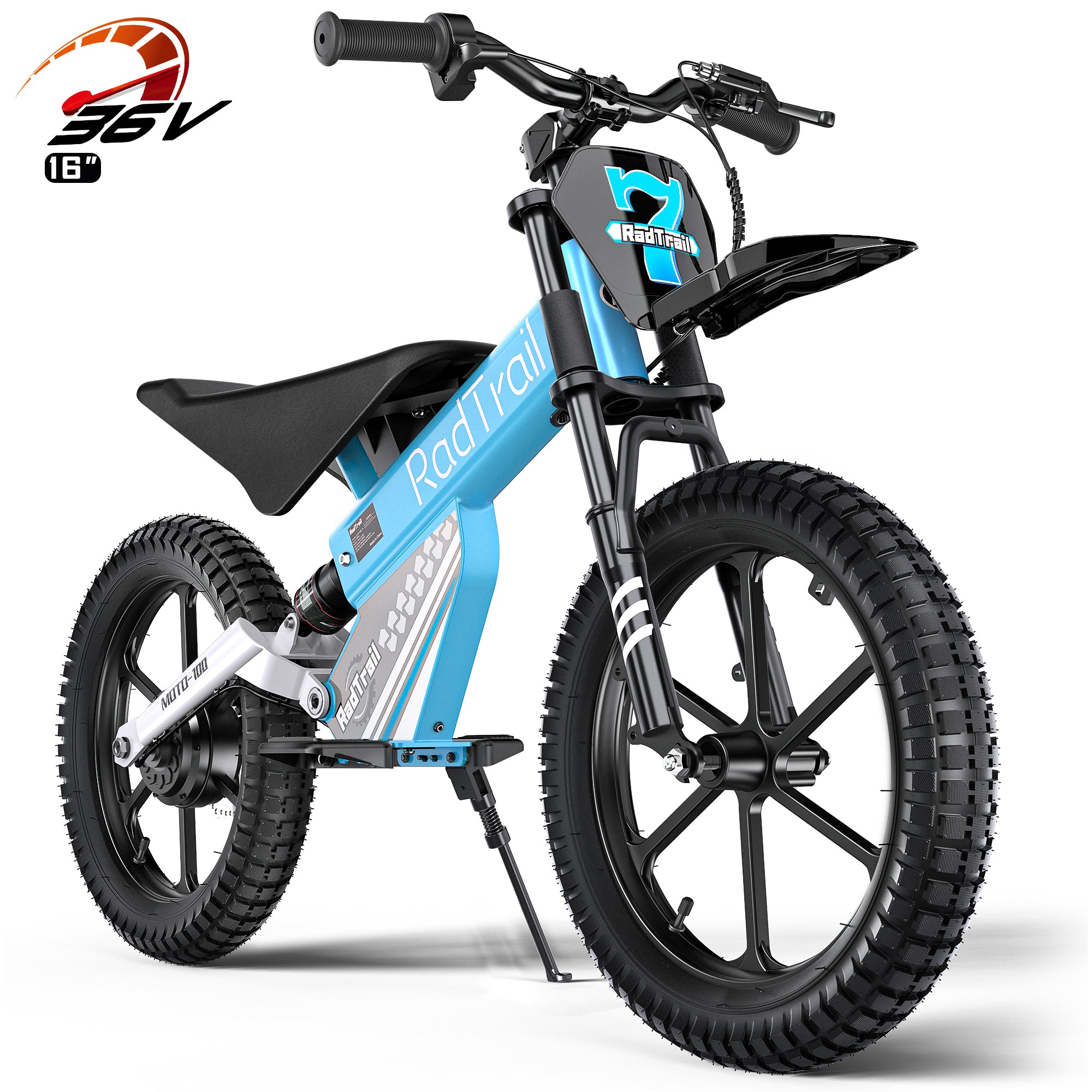 ANPABO  36V 16" Kids Electric Off-Road Bike-blue