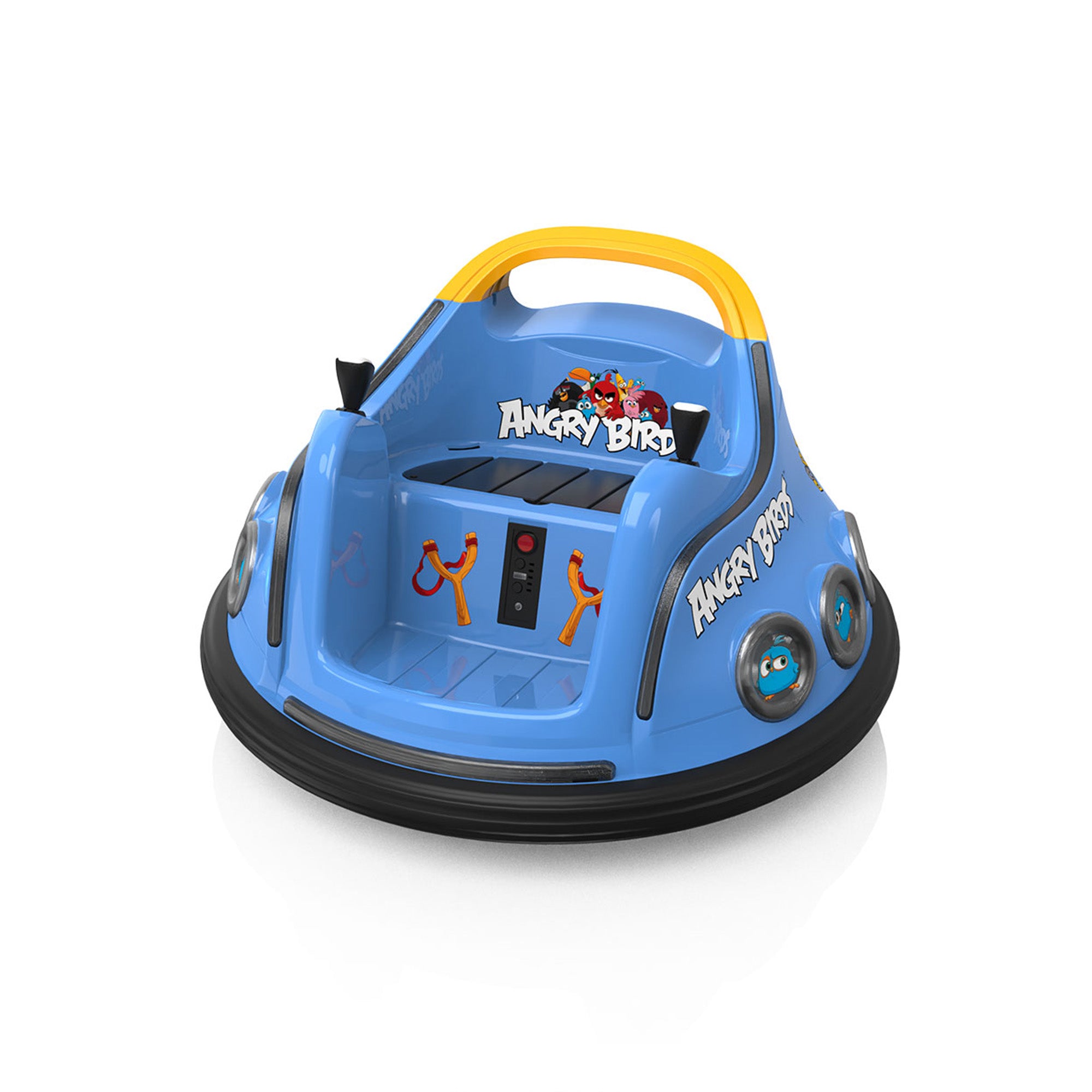 ANPABO Toddler Bumper Car: 360° Spin, Remote, Lights & Bluetooth-blue