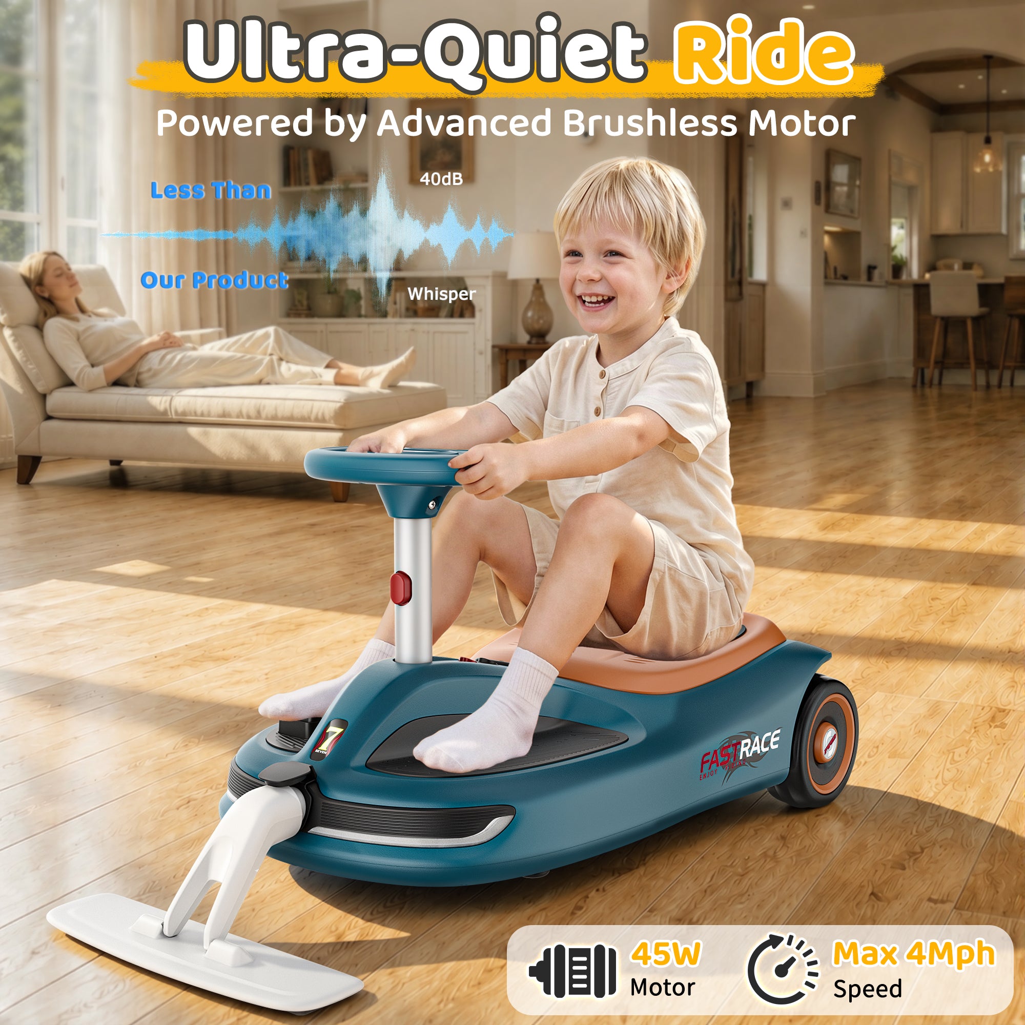 12V Kid's electric cleaning car