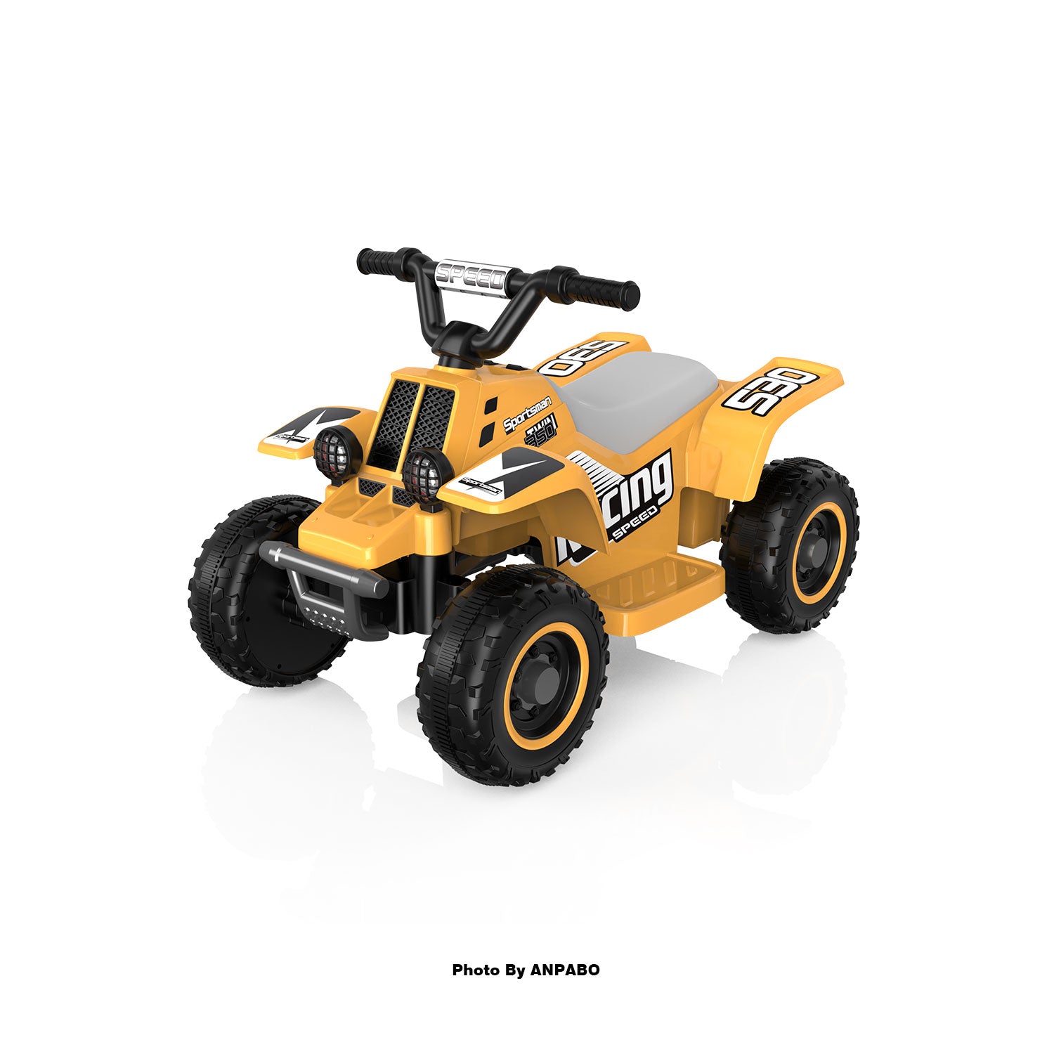 ANPABO 6V 7AH Kids Ride-On ATV - Fun, Safe Gift for Toddlers-yellow