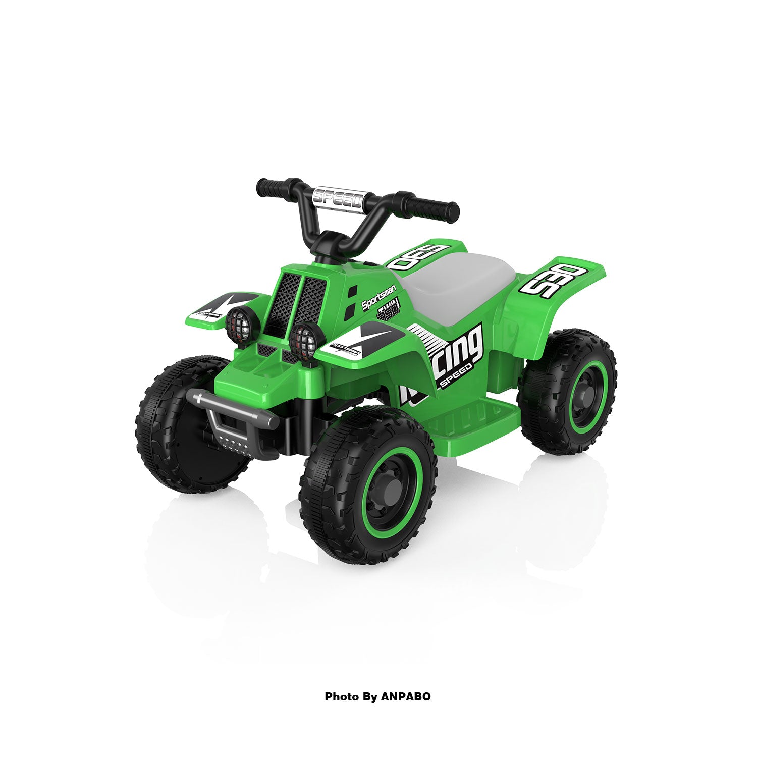 ANPABO 6V 7AH Kids Ride-On ATV - Fun, Safe Gift for Toddlers-green