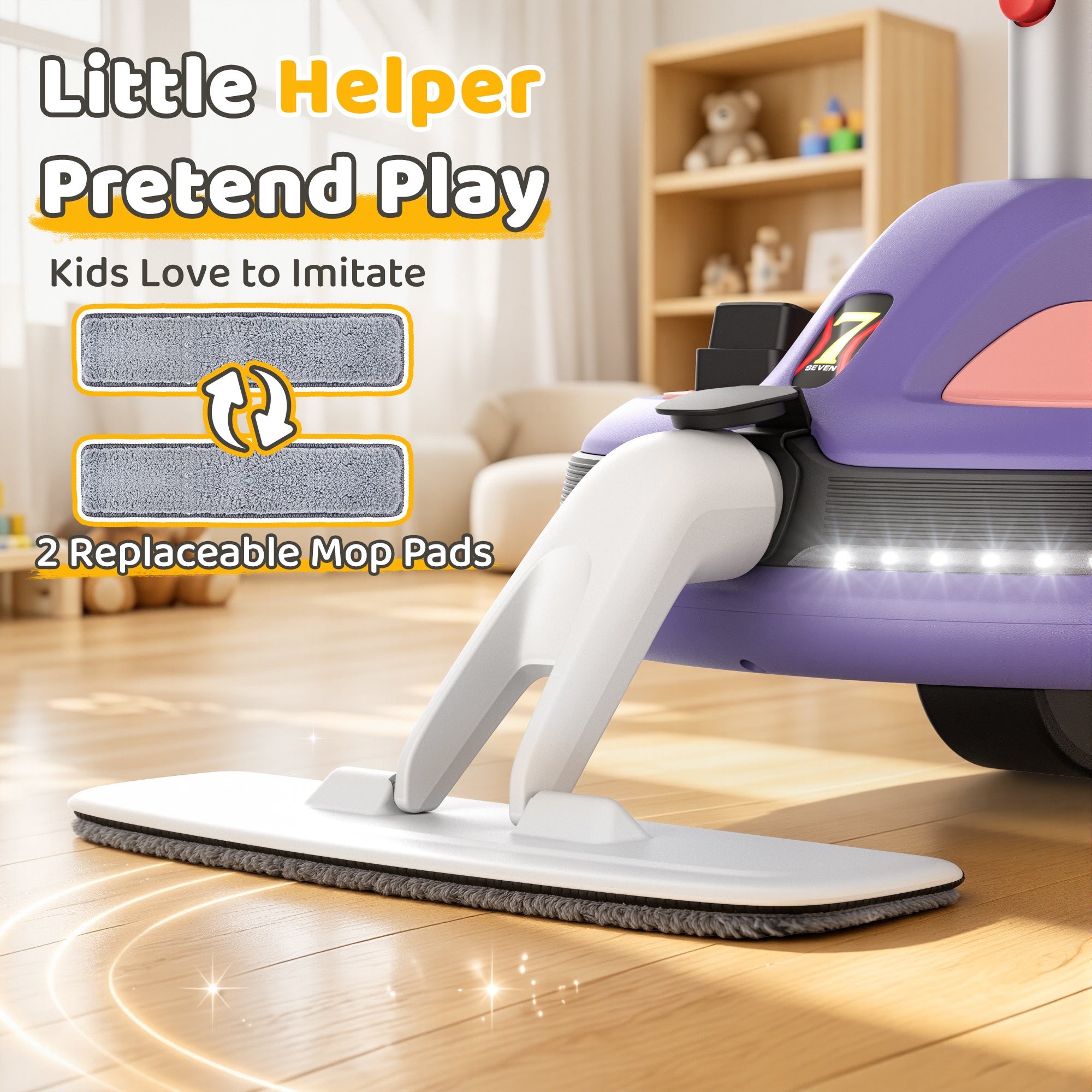 12V Kid's electric cleaning car