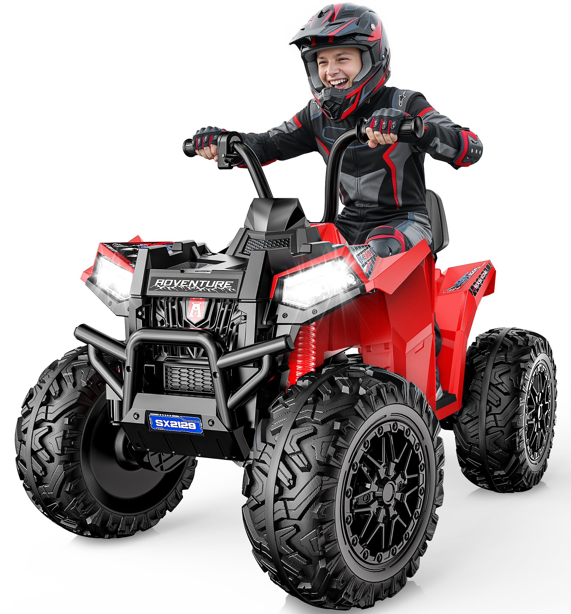 24V High-Performance Heavy-Duty Kids Ride-On ATV-red