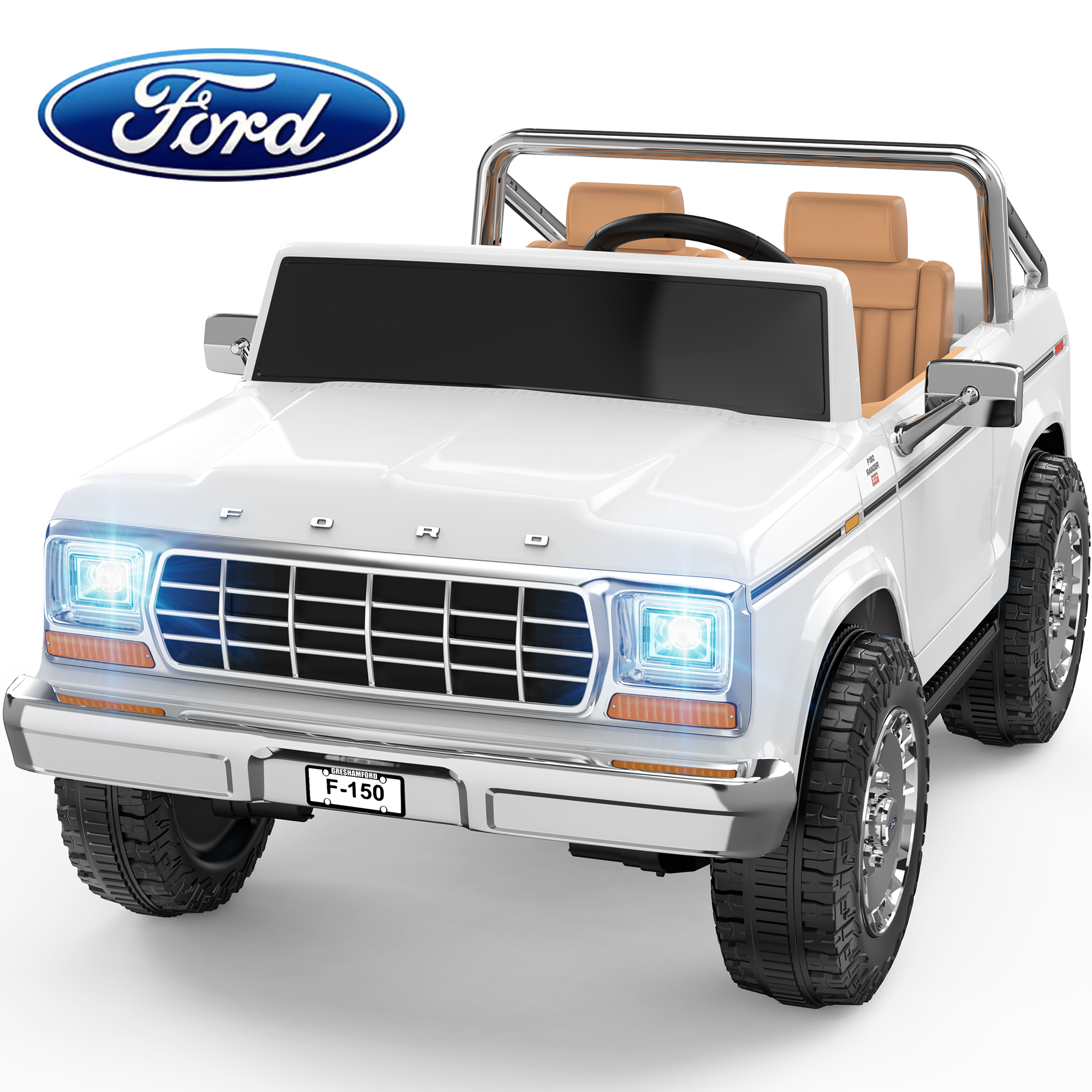 Ride On Car Dashboard Music Player Replacement for Ford F-150 & G63 High Window