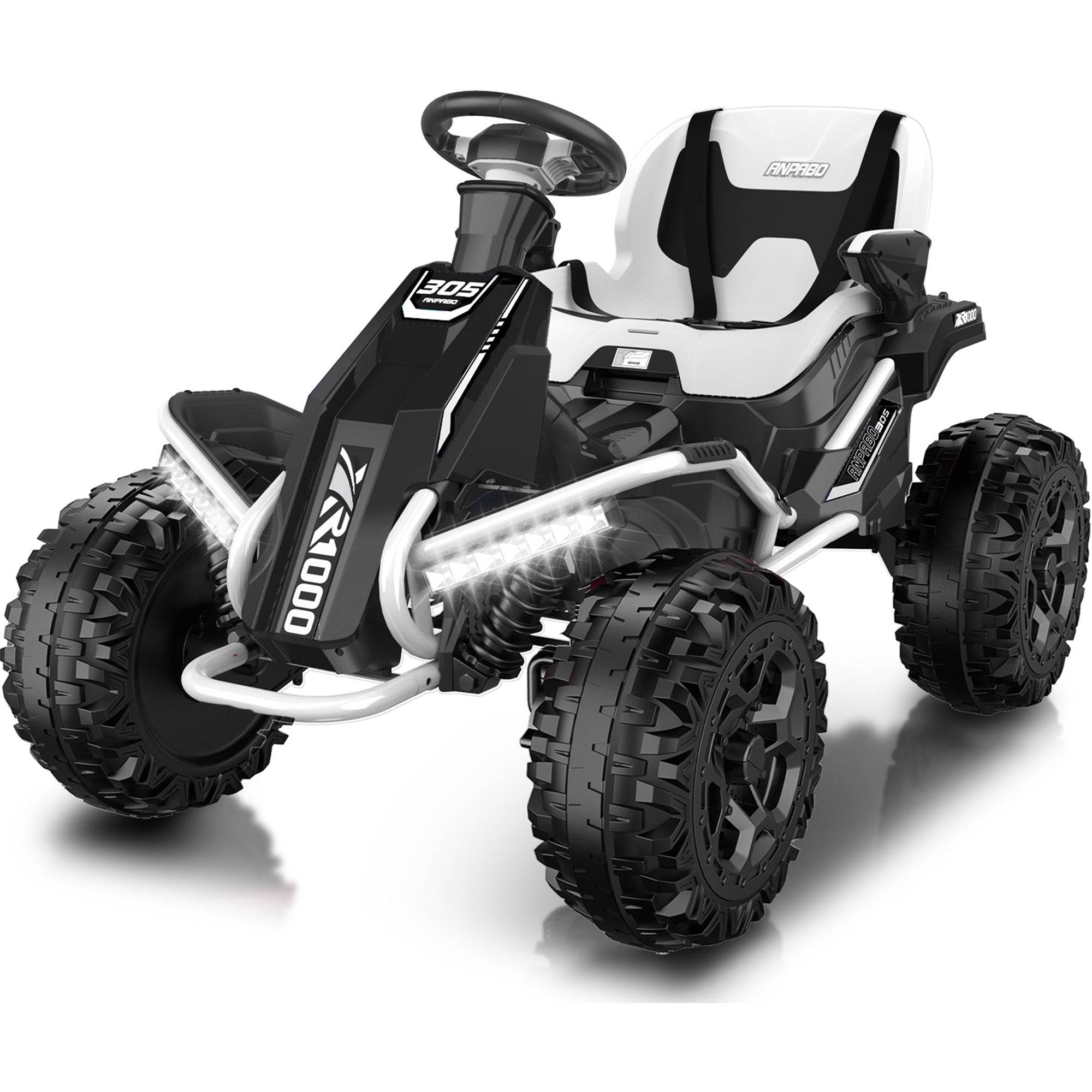 24V ANPOBO Direct Terrain Ride-On Buggy with Remote-white