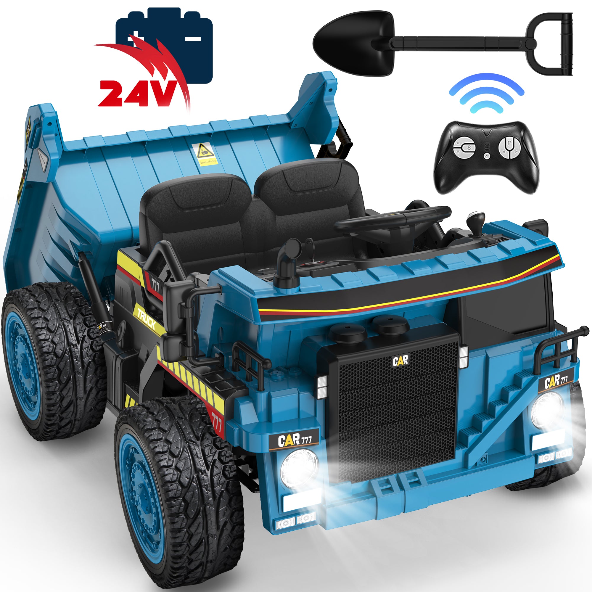 24V Dump Truck Ride-On with EVA tires