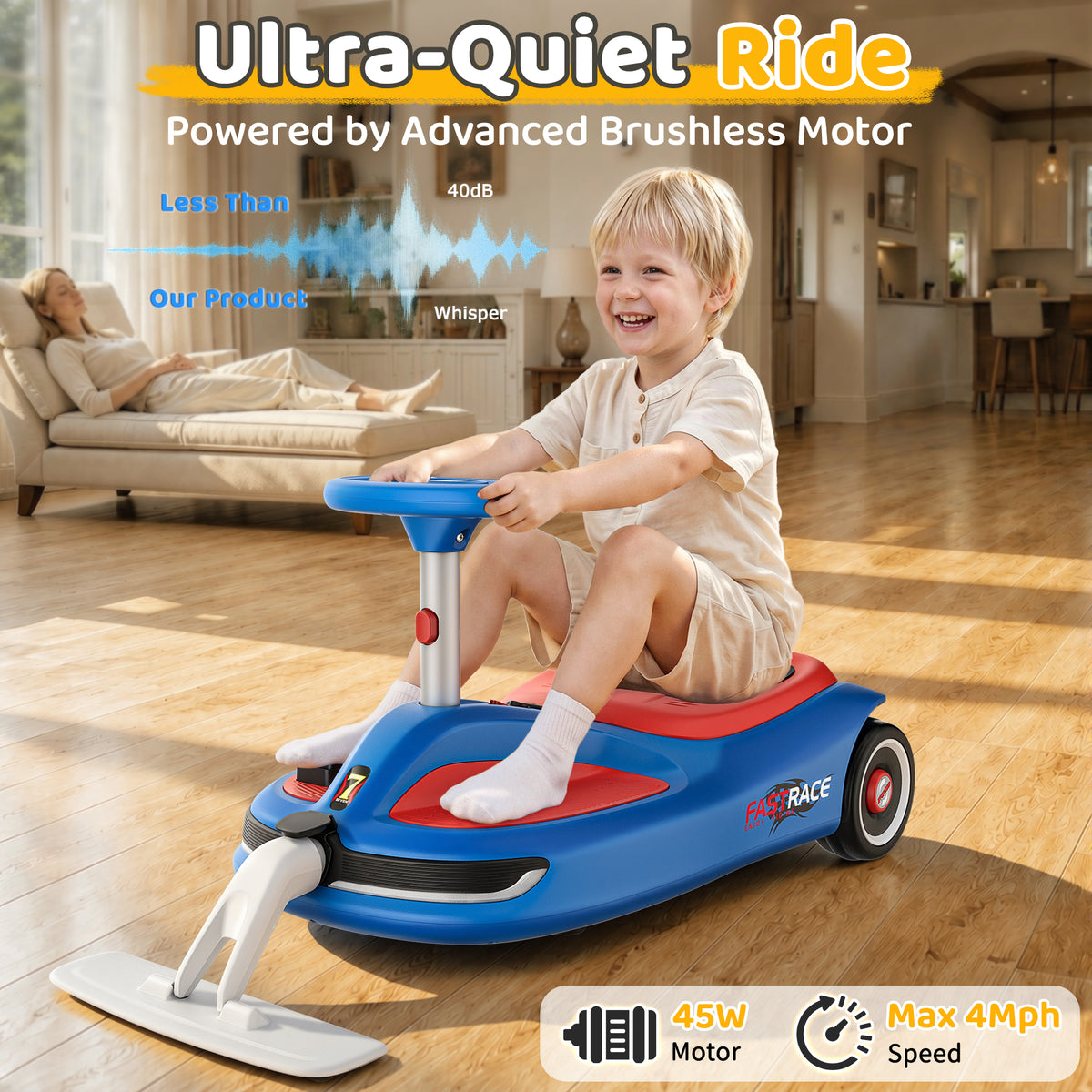12V Kid's electric cleaning car