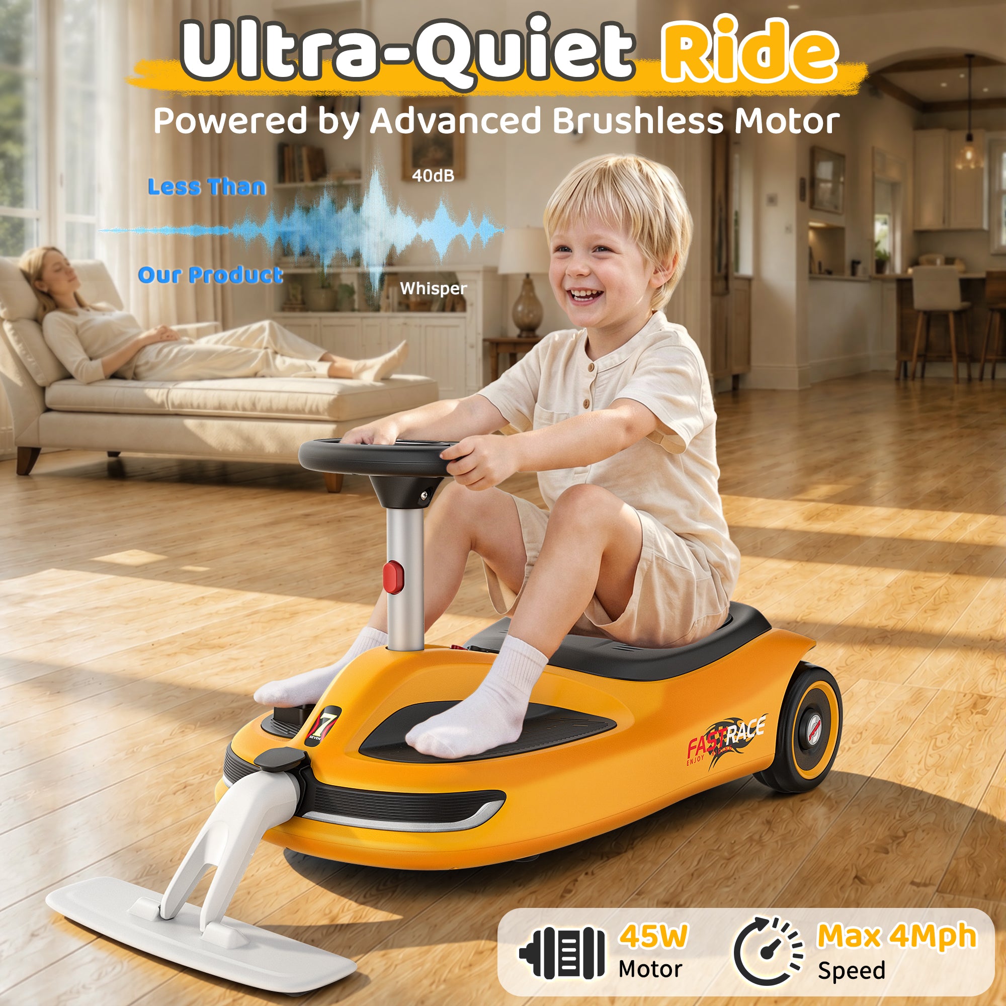 12V Kid's electric cleaning car