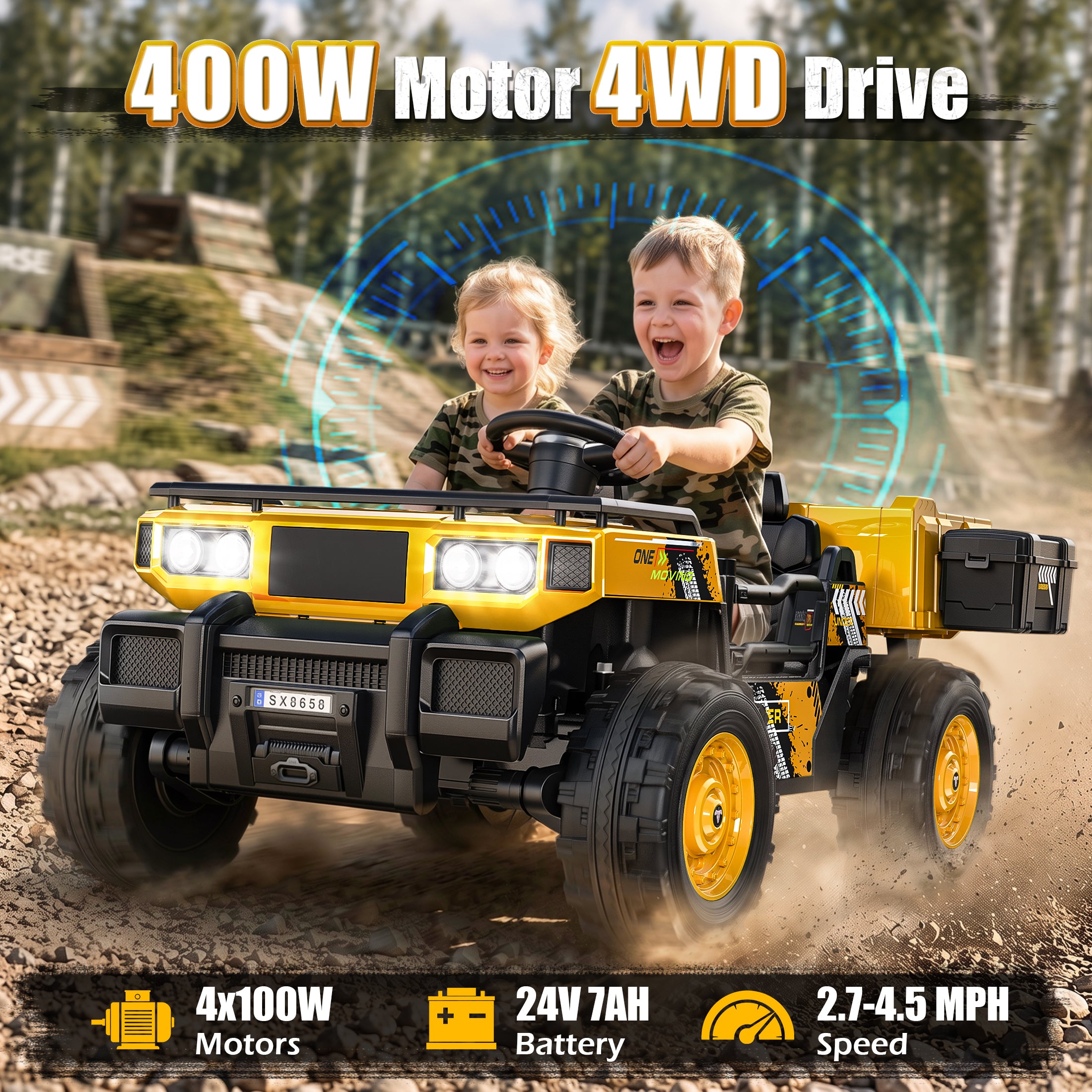24V Kids Military Dumper