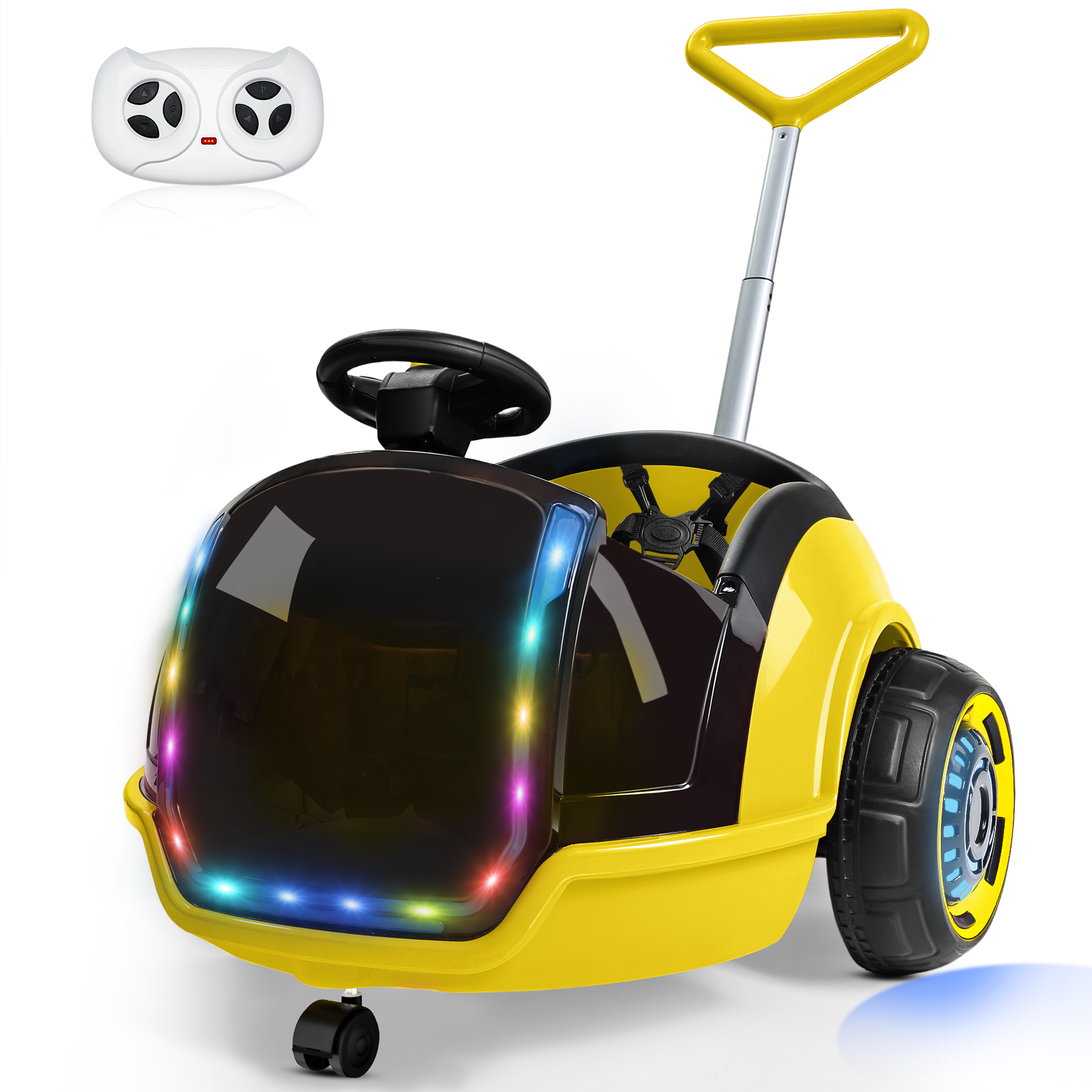 12V 3-in-1 Push Ride-On Car