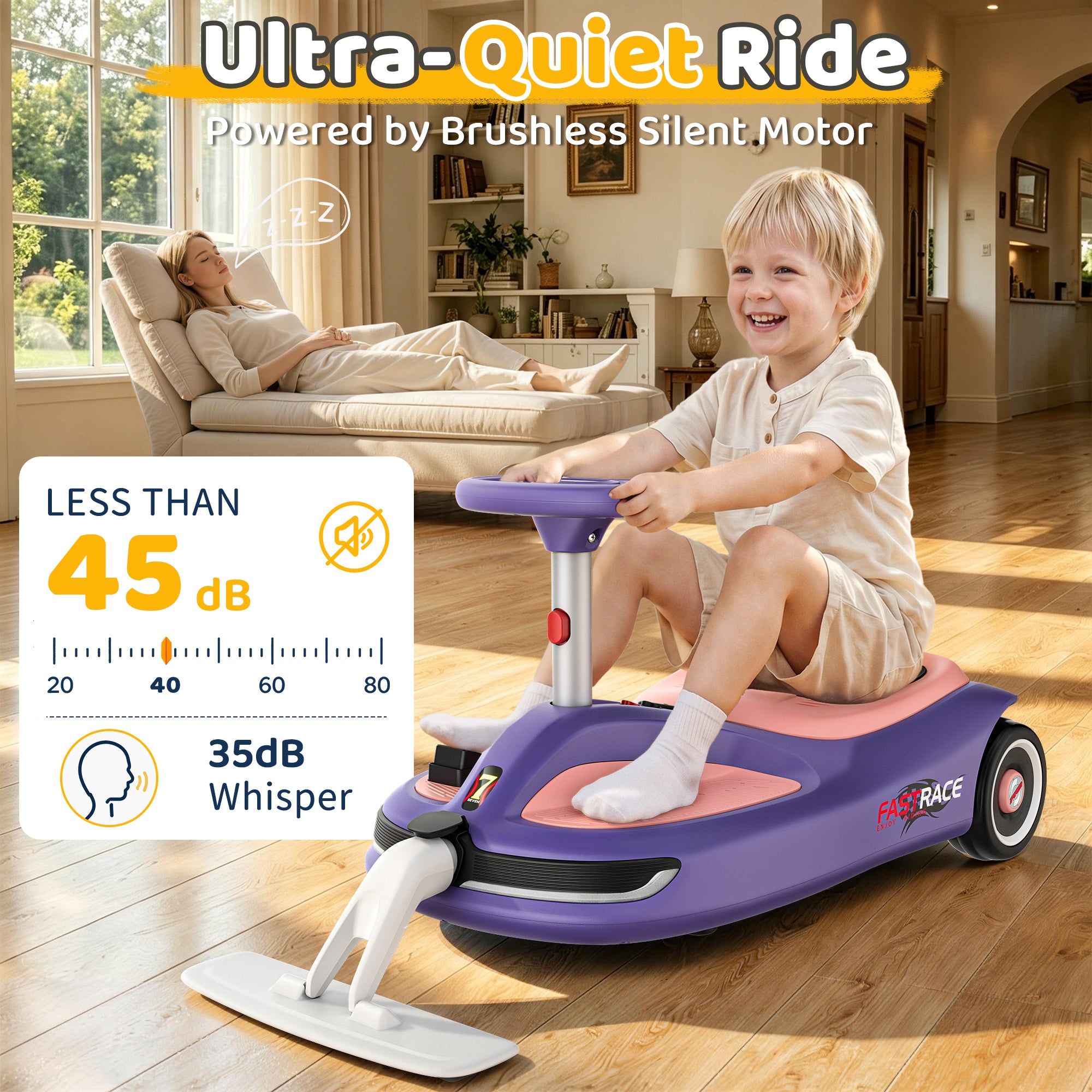 12V Kid's electric cleaning car