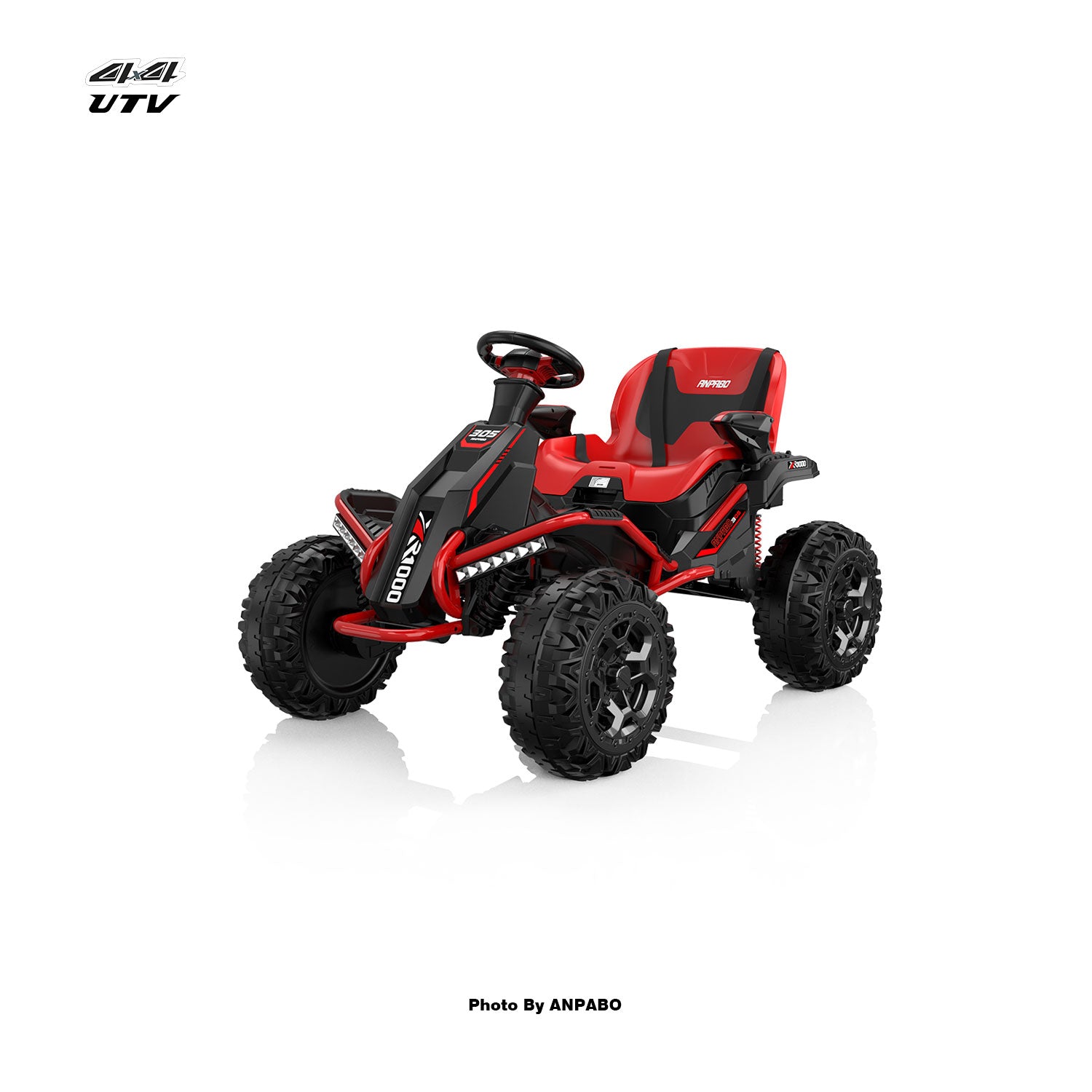 24V ANPOBO Direct Terrain Ride-On Buggy with Remote-red