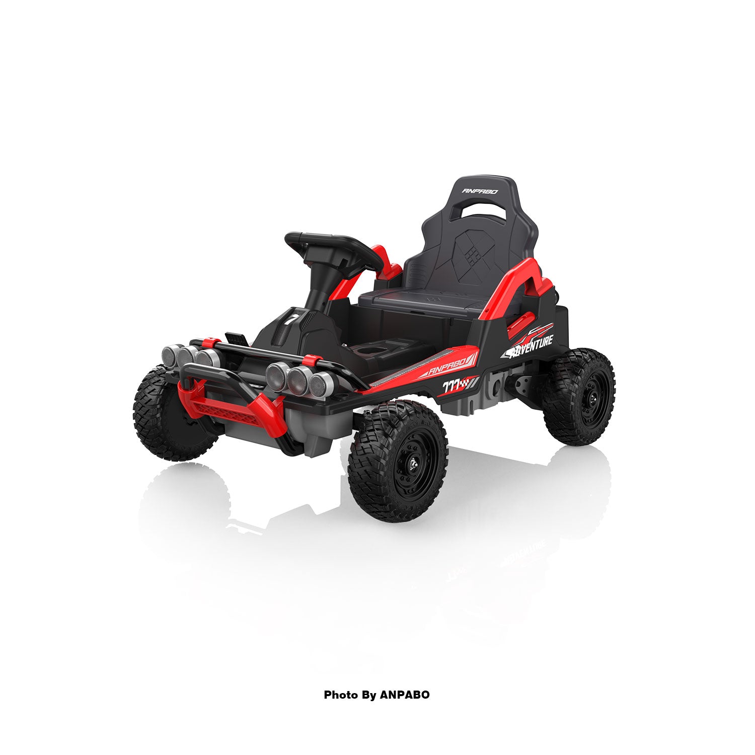 24V Off-Road Car with Throttle & Clutch Pedal for All-Terrain Fun-red