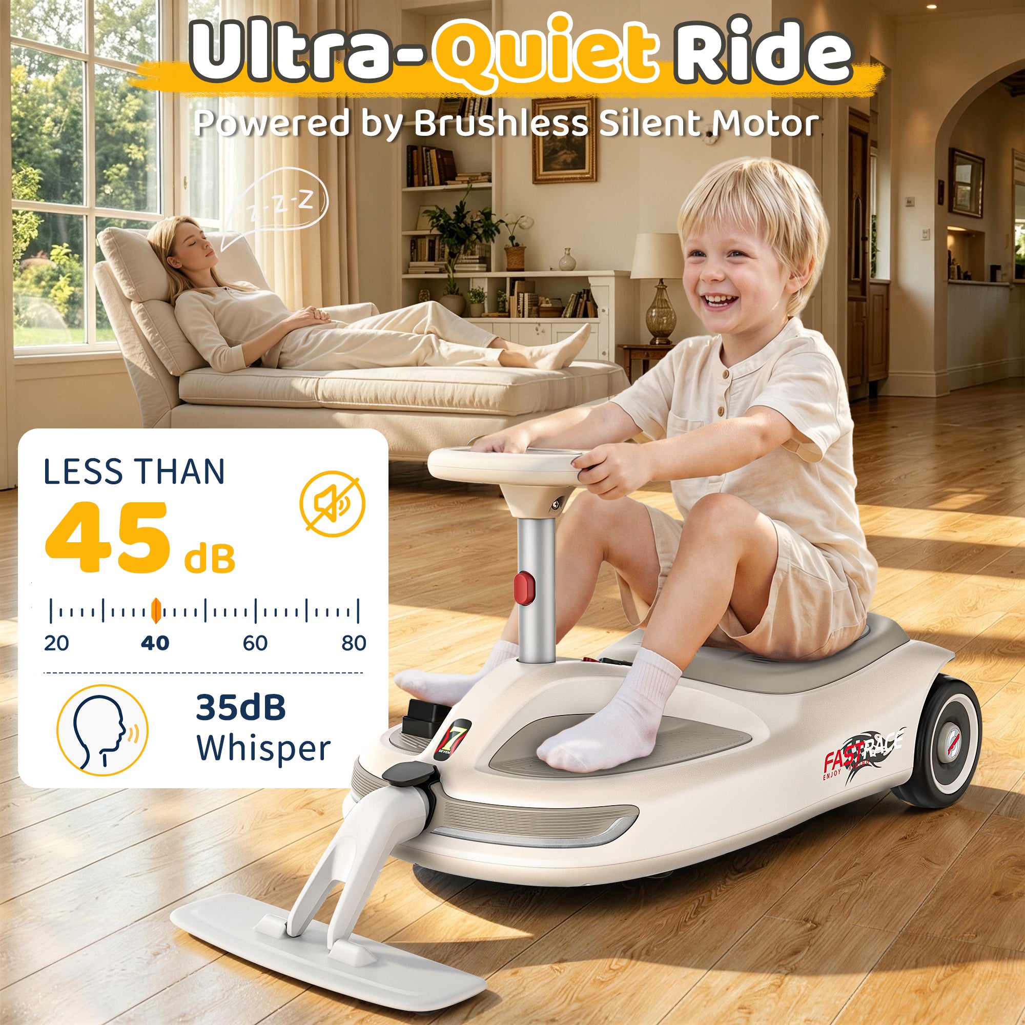 12V Kid's electric cleaning car