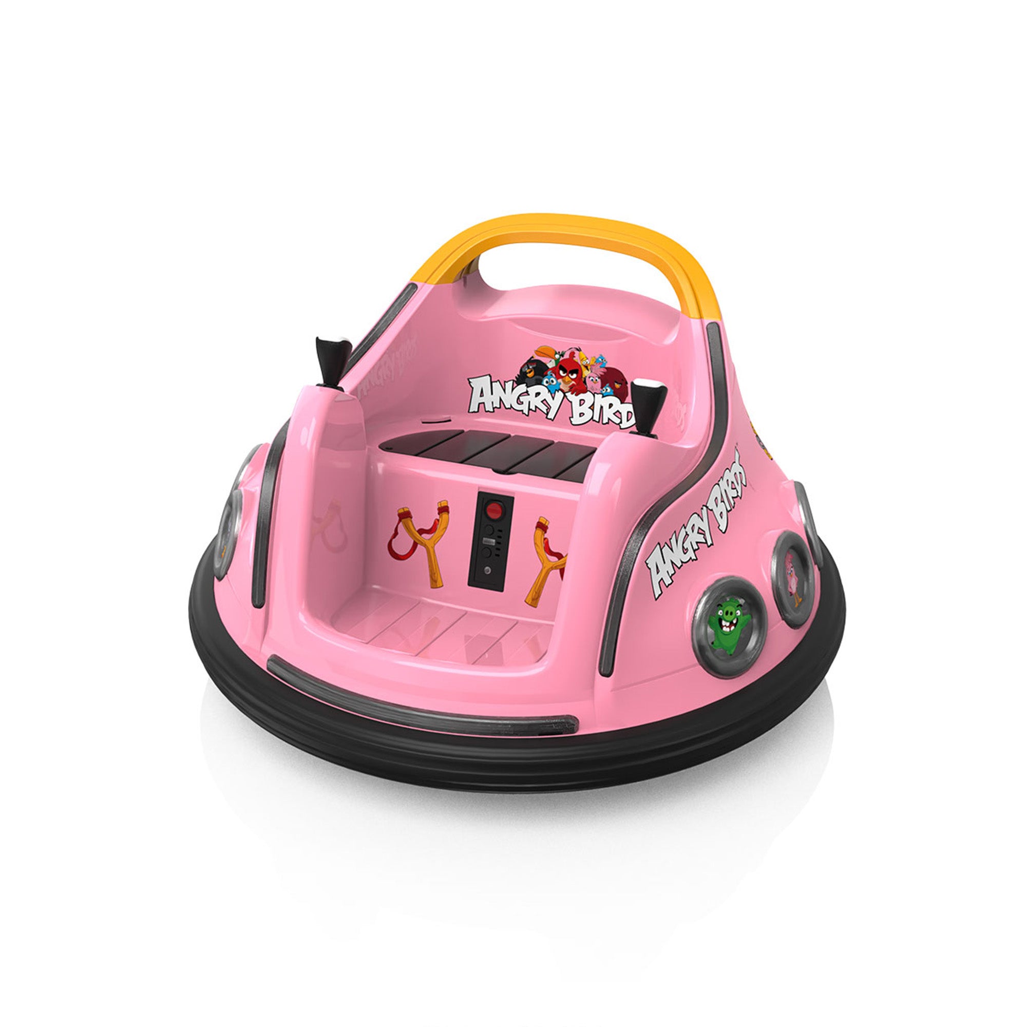ANPABO Toddler Bumper Car: 360° Spin, Remote, Lights & Bluetooth-pink
