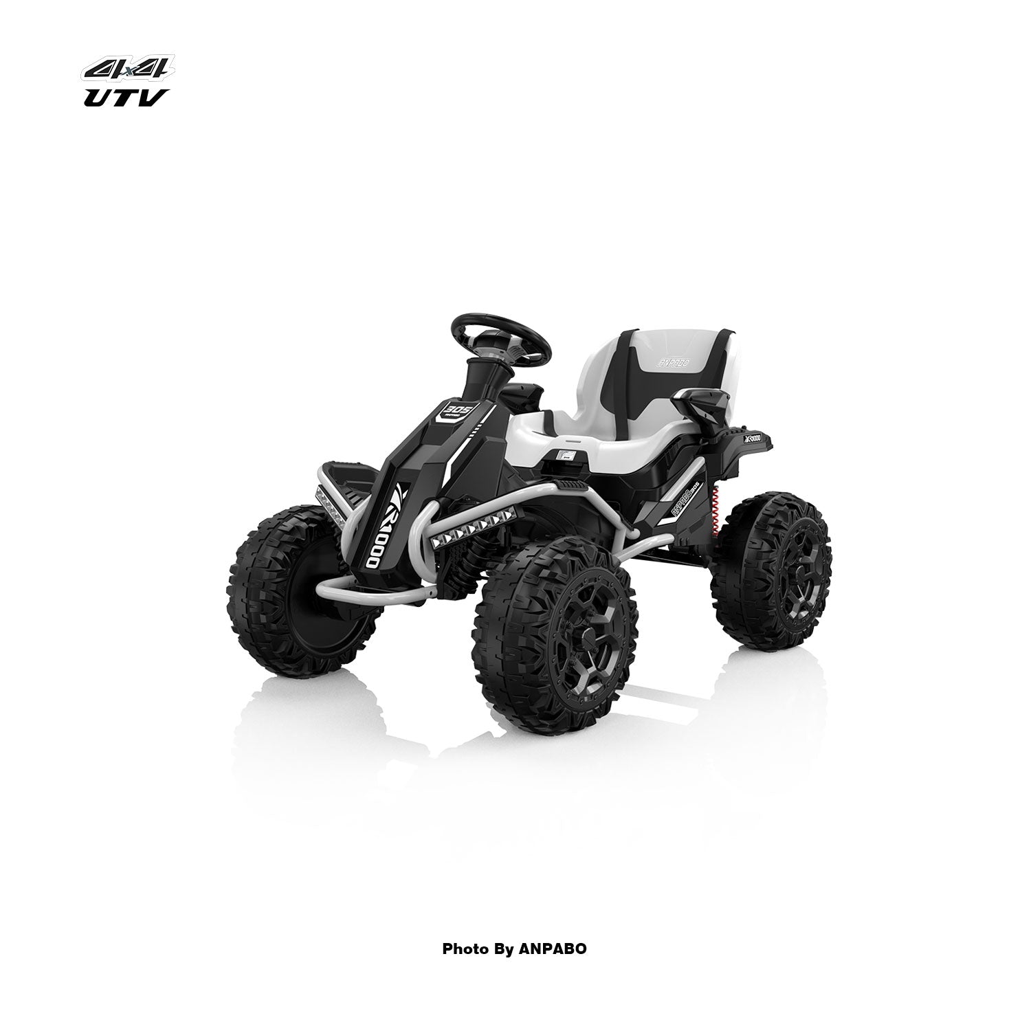 24V ANPOBO Direct Terrain Ride-On Buggy with Remote-white