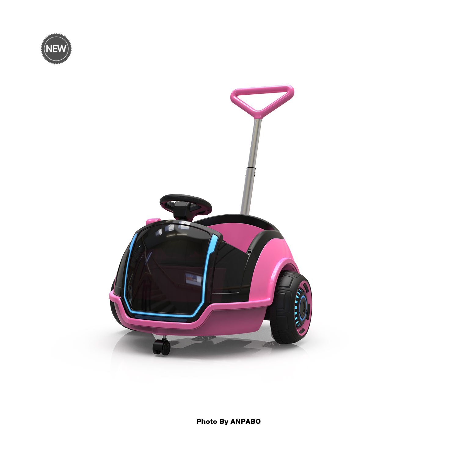 12V 3-In-1 Ride On Car Designed to Grow With Your Child-pink