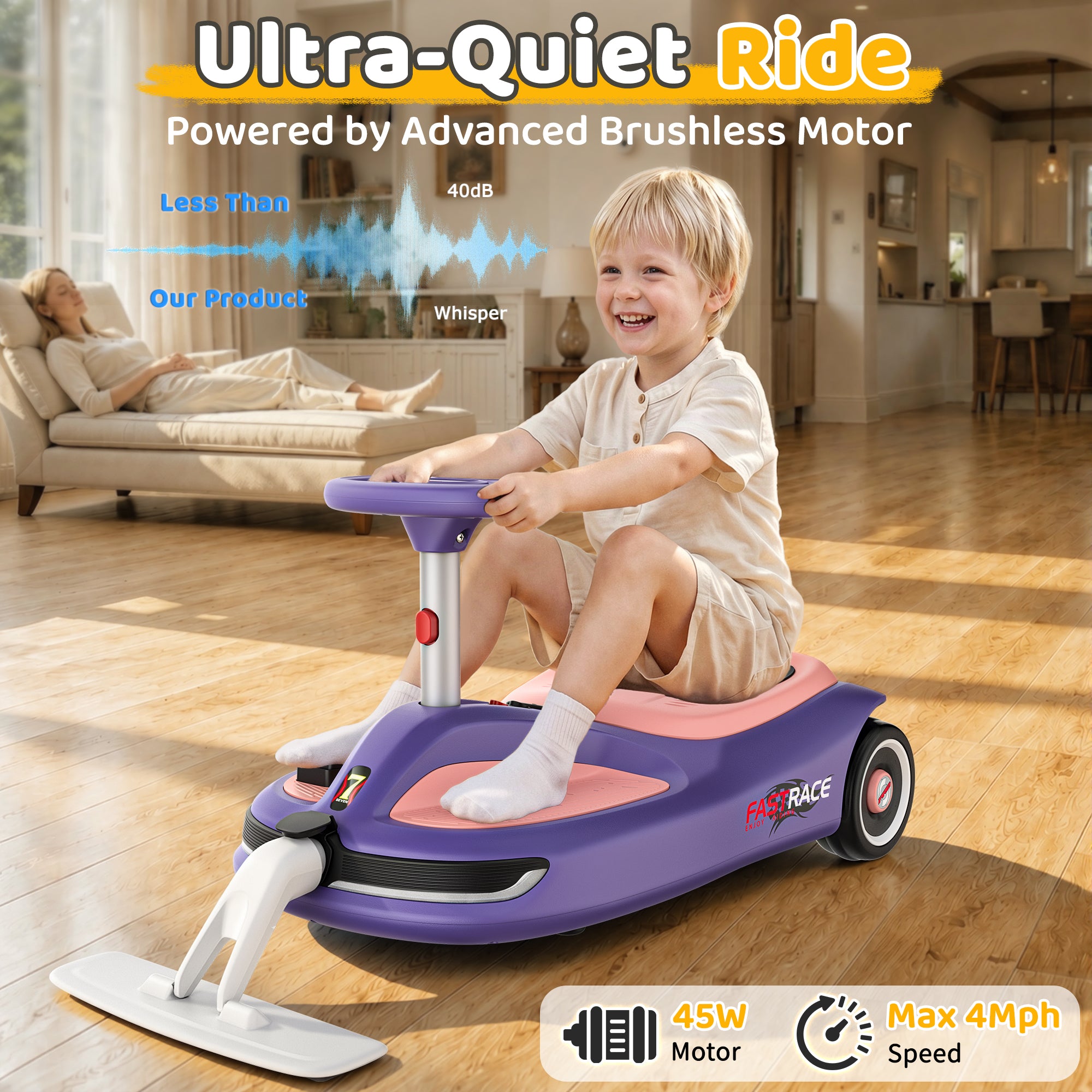 12V Kid's electric cleaning car