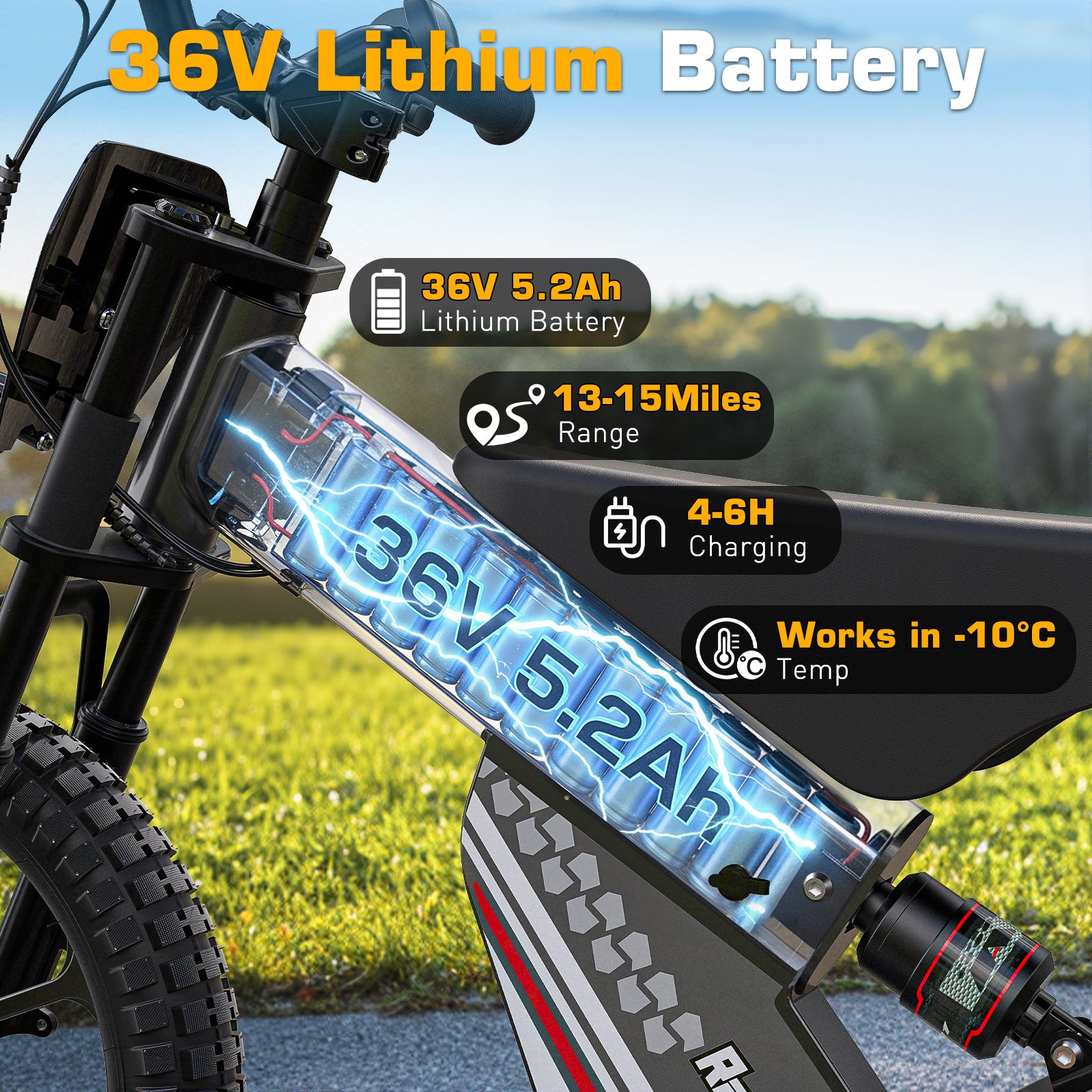 ANPABO  36V 16" Kids Electric Balance Bike-black