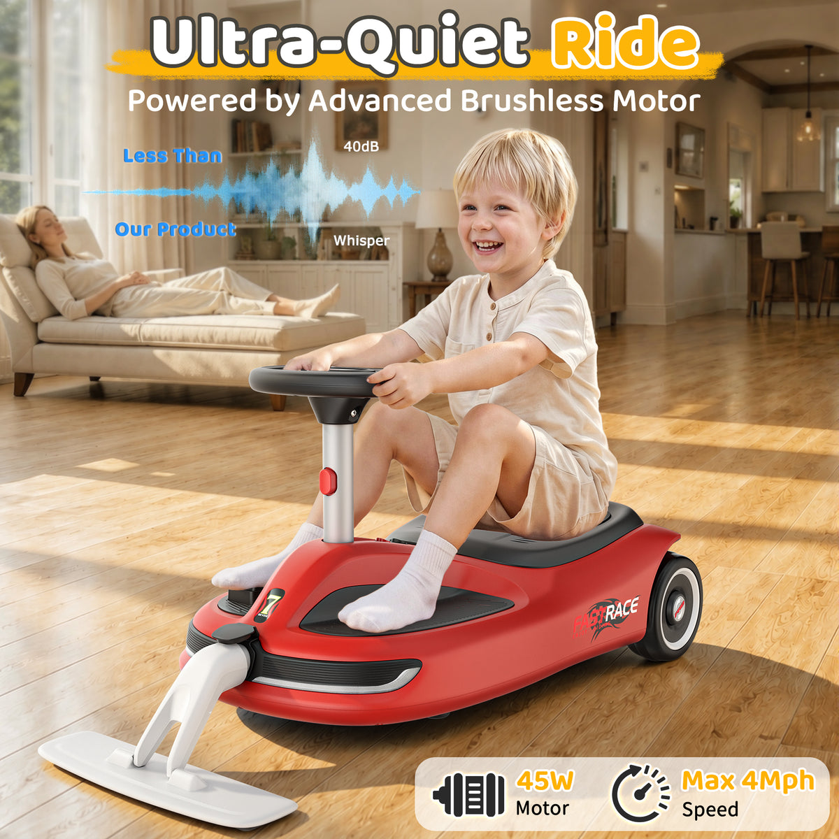 12V Kid's electric cleaning car