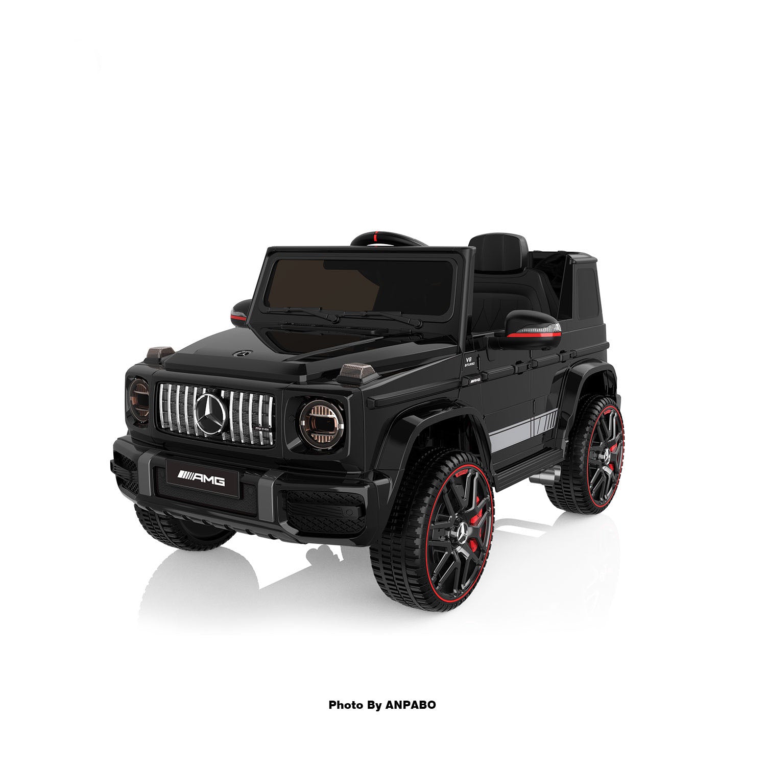 12V 2-Seater Mercedes-Benz Licensed G63 Kids Ride On Car/SUV with Remote Control-black