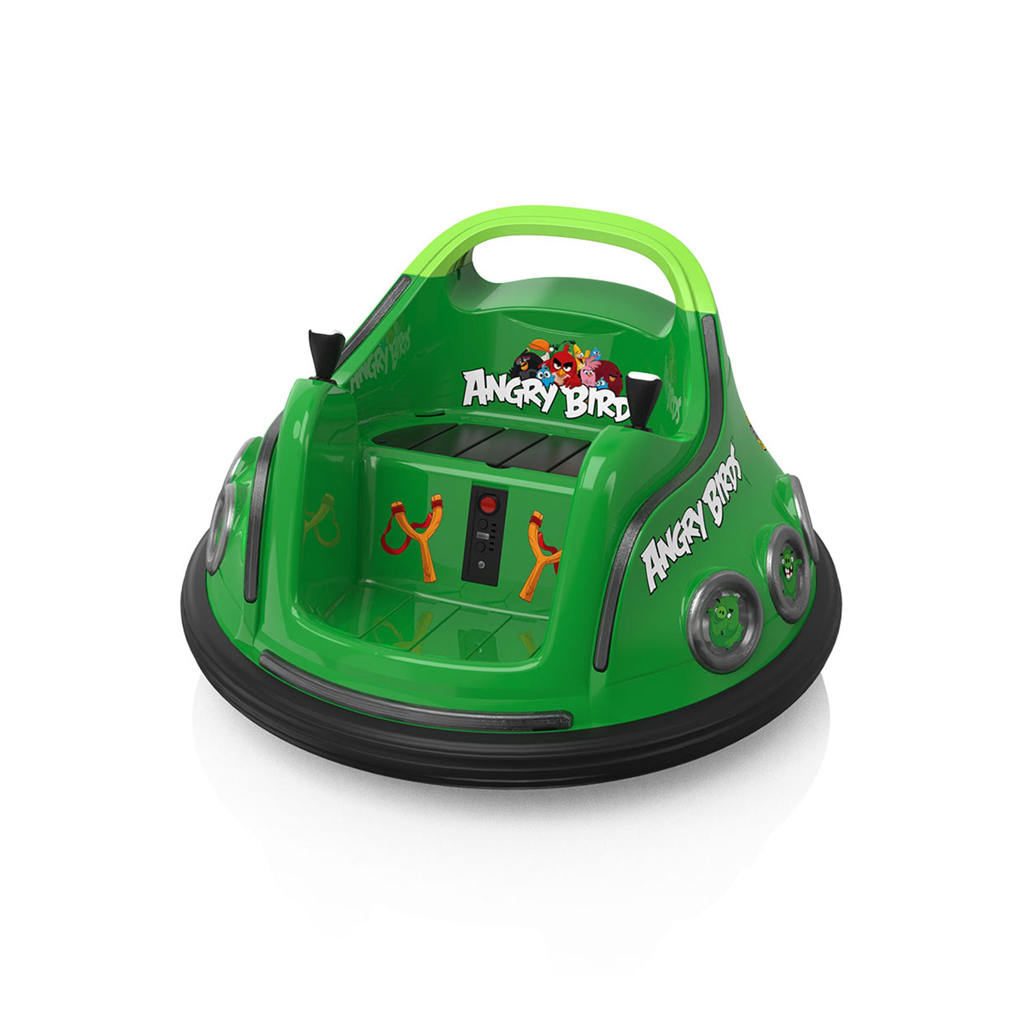 ANPABO Toddler Bumper Car: 360° Spin, Remote, Lights & Bluetooth-green