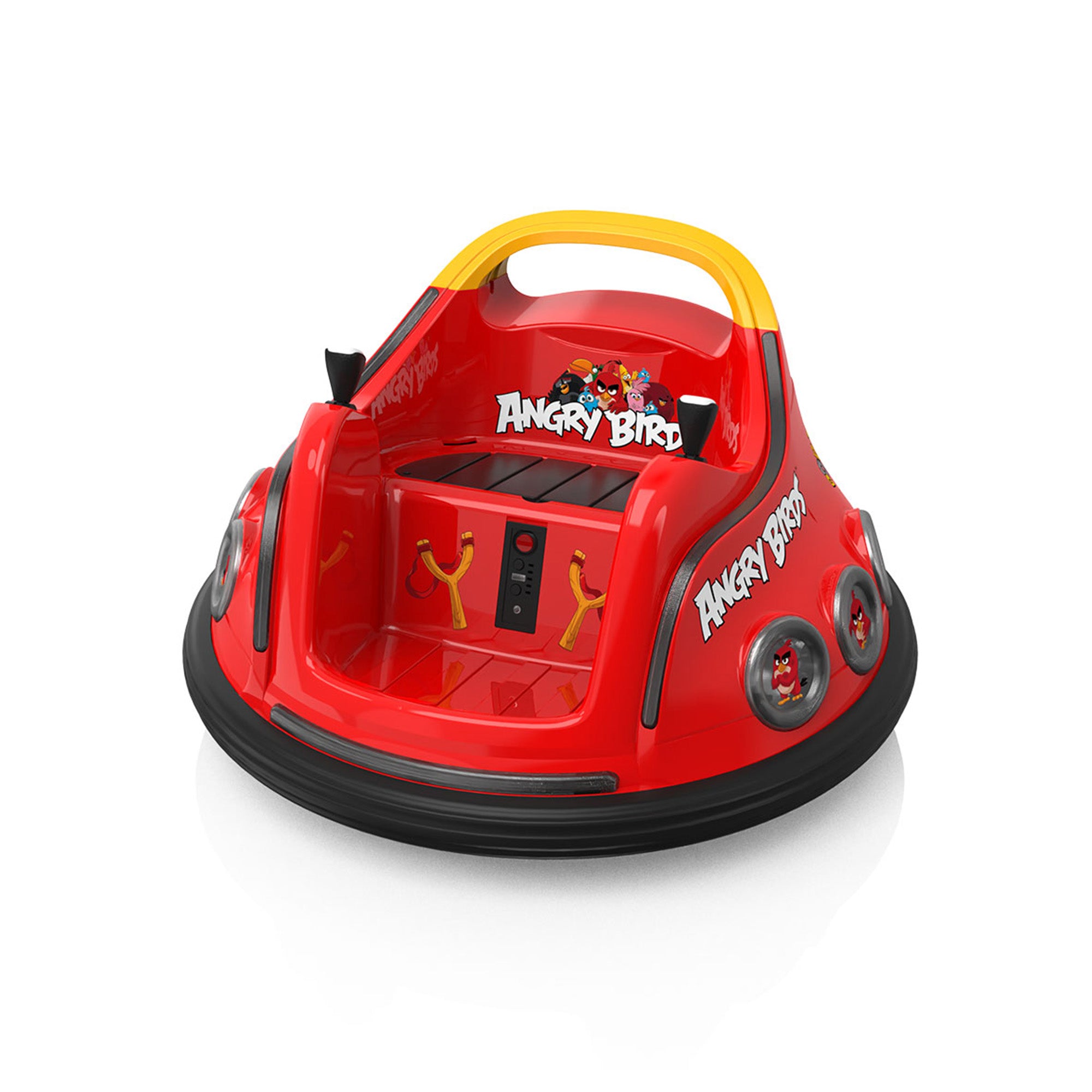 ANPABO Toddler Bumper Car: 360° Spin, Remote, Lights & Bluetooth-red