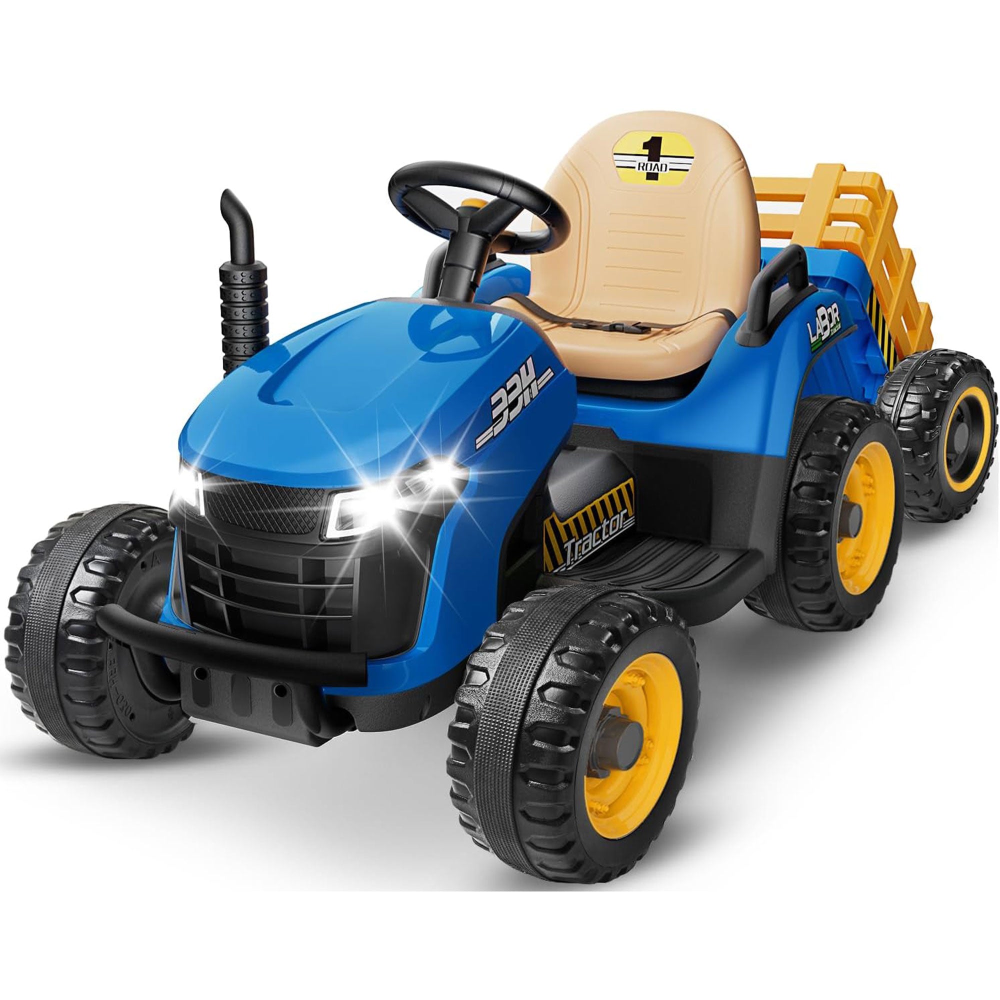 24V Ride-On Tractor with Trailer