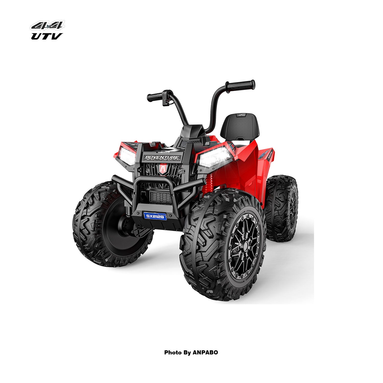 24V High-Performance Heavy-Duty Kids Ride-On ATV-red